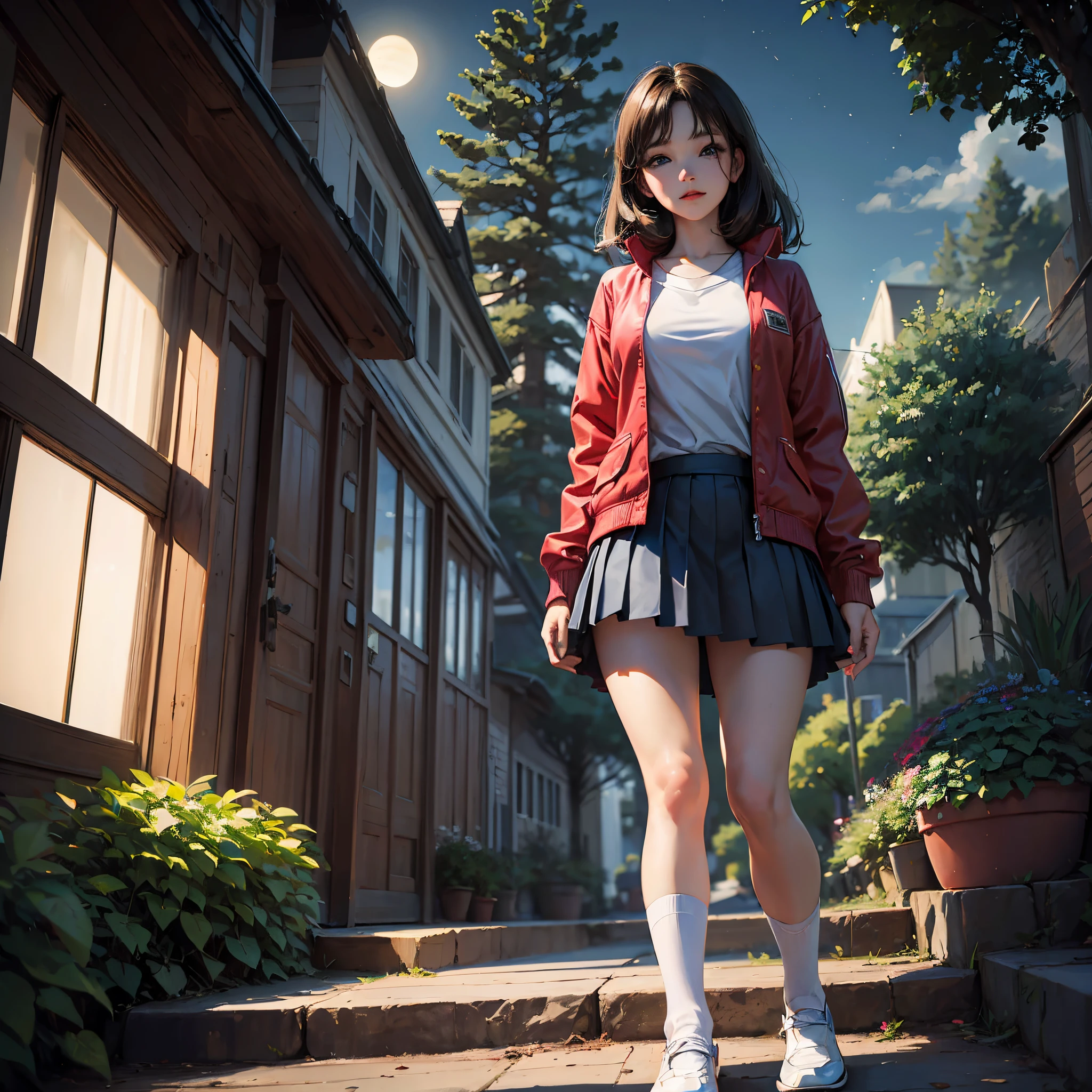 top-quality,ultra-detailliert,masterpiece,realisitic,Photo Real,Bright lighting,1 girl in, an extremely beautiful 17-year-old girl, (kawaii:1.2),Thin smile, (Blue eyes),(brown haired),(bangss),perfect glossy skin,flawless skin,((erotick,Sexy and sexually explicit)),((accurate hands without incongruity)), large full breasts,big breasts thin waist, Look at viewers,((a sailor suit)),((Short sleeve uniform white tshirt)),(red necktie),(Blue Mini Pleated Skirt),(((skirt lift by yourself))),(lifted by self),(Showing panties),panties on,panties focus,((Sit up,spread legswide)), sockes, (Black knee socks),(Loafer shoes), during daytime,On the train,Horizontal long seat with your back to the window
