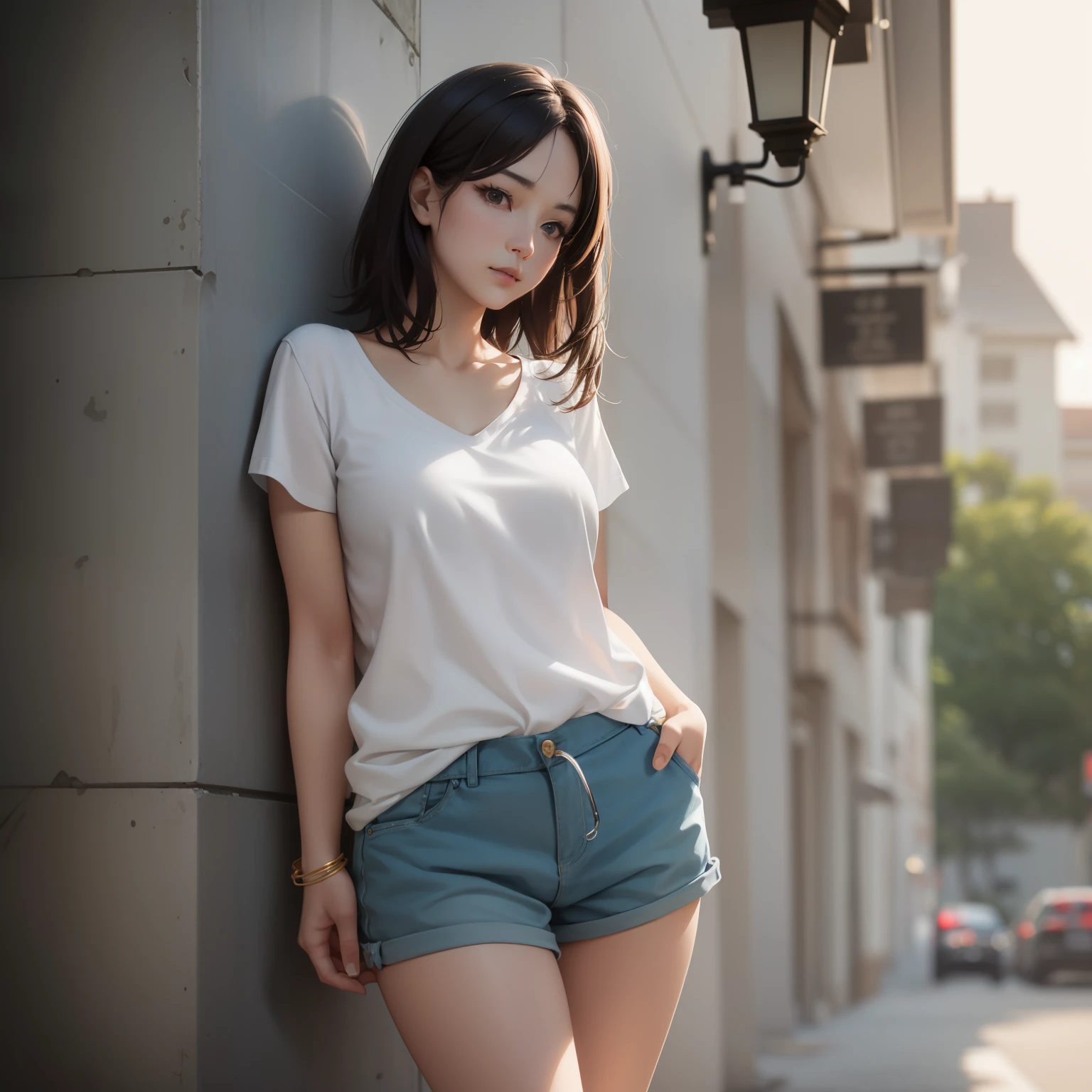(masterpiece:1.3), (8k, photorealistic, RAW photo, best quality: 1.4), (1girl), beautiful face, (realistic face), (black hair, short hair:1.3), Nice hairstyle,Realistic Eyes,Nice detail eyes,(Realistic Skin),Beautiful Skin,(Lingerie),Ridiculous,attractive,Ultra high Resolution,an ultra realistic,RAWExtremely detailed,golden proportions,全身写真