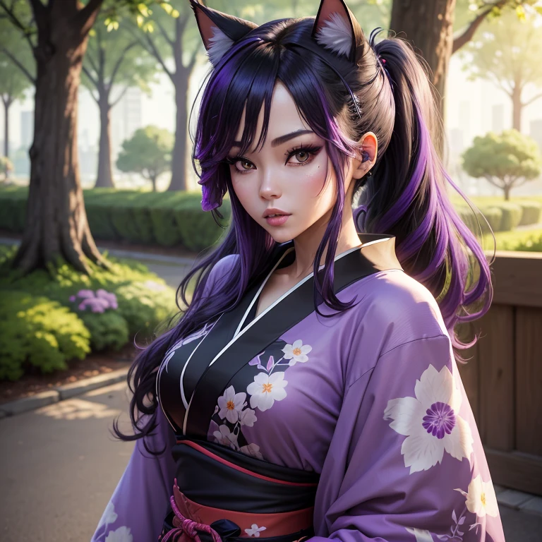 (Best Quality), Ultra High Resolution, (Realism: 1.3), Realistic Lighting, Realistic Shadows, (Unbeatable Masterpiece: 1.5), Ultra Detailed, Ultra Anatomical, ((Ultra Detailed)), Model Shooting Style, (Extremely Detailed CG Uniform 8k Wallpaper), (Cinematic Lighting: 1.33), ((Soft Fill Lighting: 1.33))), ((Edge Lighting: 1.33))), Film Gain, (Soft Shadows: 1.2), ((Pastel Colors))), (Light Particles) ), ((Sunlight)), Low Contrast, Soft Saturation (Sharp Focus: 1.4), (Full Frame), ((Full Wide Lens))), Rule of Thirds, Composition, ((See the Audience))), (Slow Motion))), {{{1girl}}}, {1horse}}}}, Off-the-shoulder, Smile, Bikini, Asian, Sexy, Raiden General, Thor, Purple hair, Purple highlight, Purple pupils, Genshin, Swimsuit, Big Tits, (masterpiece:1.4) ,(best quality:1.4),(((cherry blossom background)))),((Japanese temple background))), (((glow-in-the-dark background))) --auto --s2