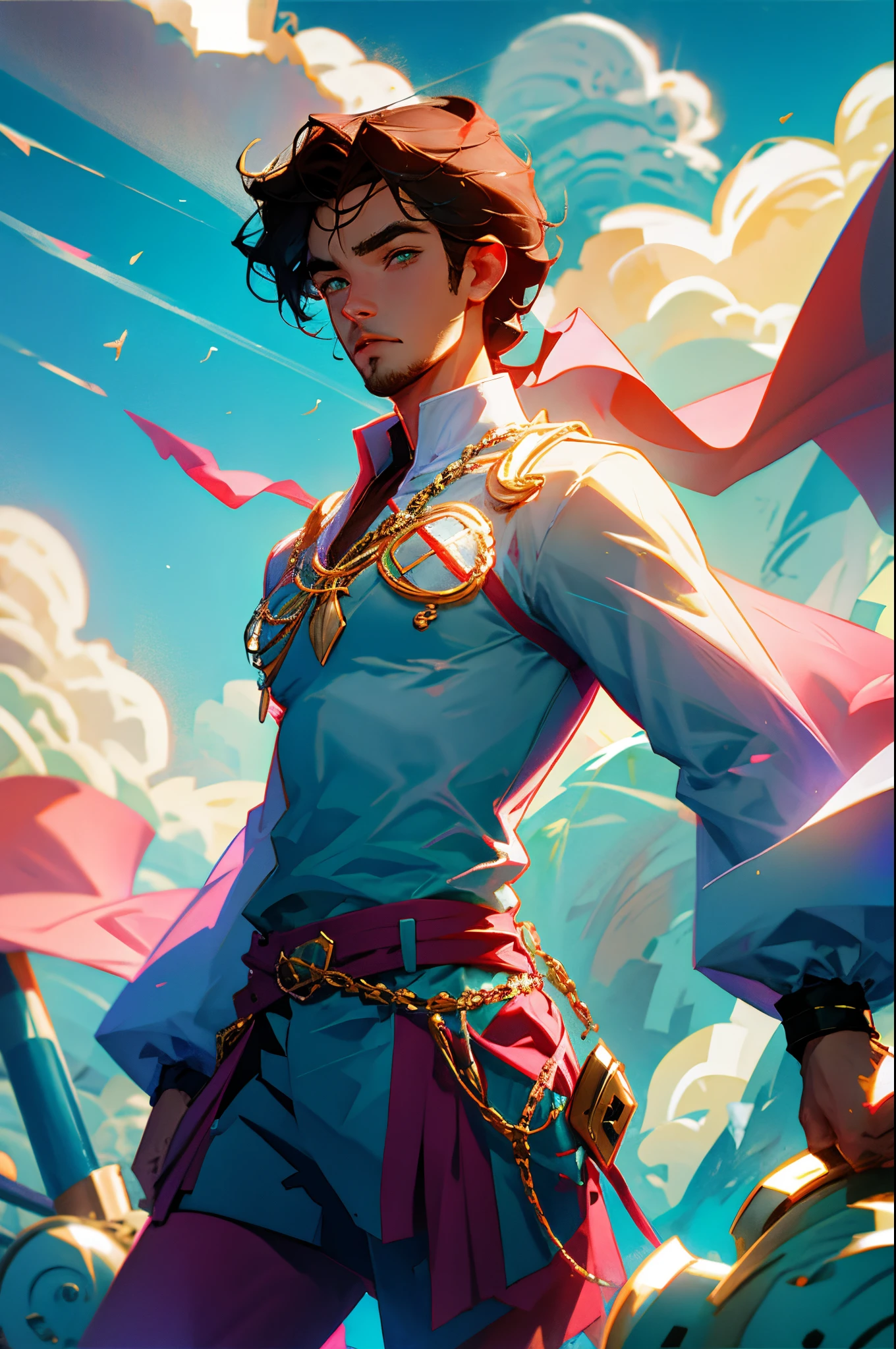 Animation handsome and pure love male protagonist