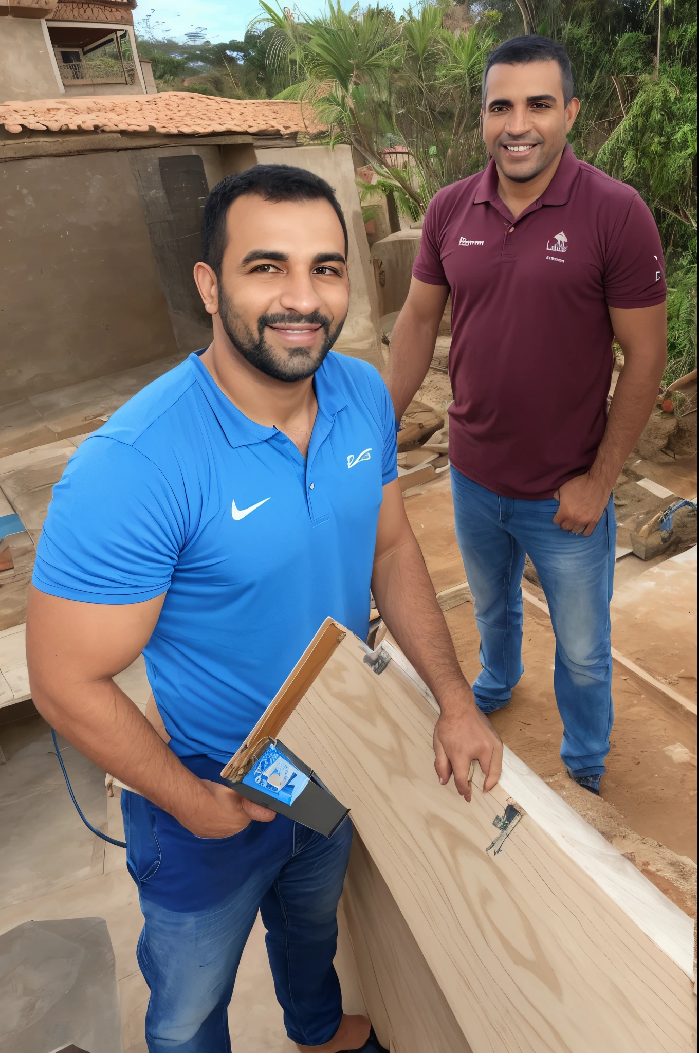 Pintor em obra residencial