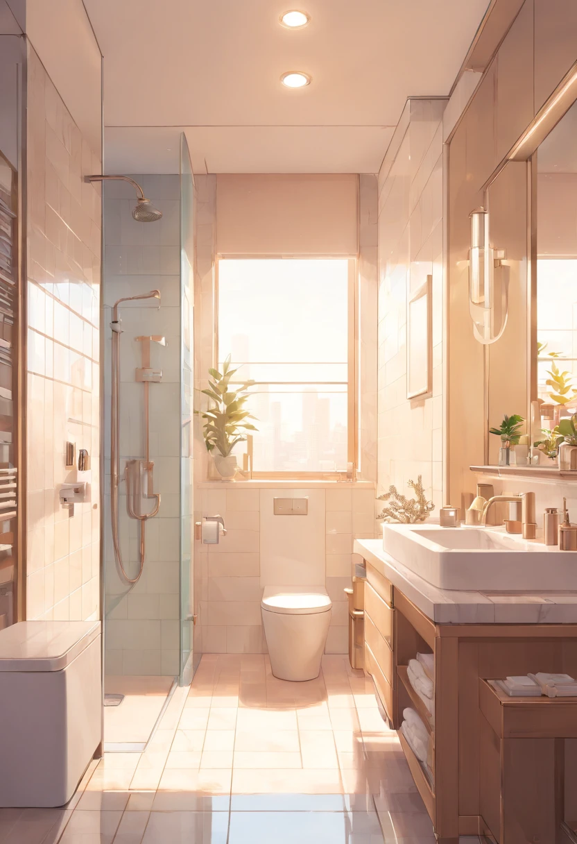 浴室，Shower，white colors，Maximalism, Prompts can be generated as follows: "(Best quality,4K,8K,A high resolution,Masterpiece:1.2),Ultra-detailed,(Realistic,Photorealistic,photo-realistic:1.37，The strokes are delicate，Sharply defined),浴室，Shower，white tiles，warmth，Clean walls，Modern home，Maximalism,A neat and orderly space,Bright and clean environment,warm and inviting atmosphere,contemporary design,Functional furniture,Minimal distractions,Calm and peaceful atmosphere,Soft color palette,Neutral tones,Simple and elegant style,Smooth lines and shapes,Intentional and purposeful arrangement，peacful,Visual harmony,Meticulous attention to detail,Inspiring and motivating environment,Peace of mind,Quiet and peaceful environment,A harmonious balance of function and aesthetics,Superior workmanship and quality,Clear and uncluttered space,Great for intellectual pursuits,There are no distracting or unnecessary elements,Clean and refreshing appearance,Compositions that are cohesive and visually appealing,The harmony of the subject with its surroundings,serene and inviting atmosphere." Be aware of： 1. Don't include any explanatory content，2. tags and commas","Separate 3. Tags are ranked from highest to lowest importance 4. The tag does not contain quotation marks"" 5.There are no characters