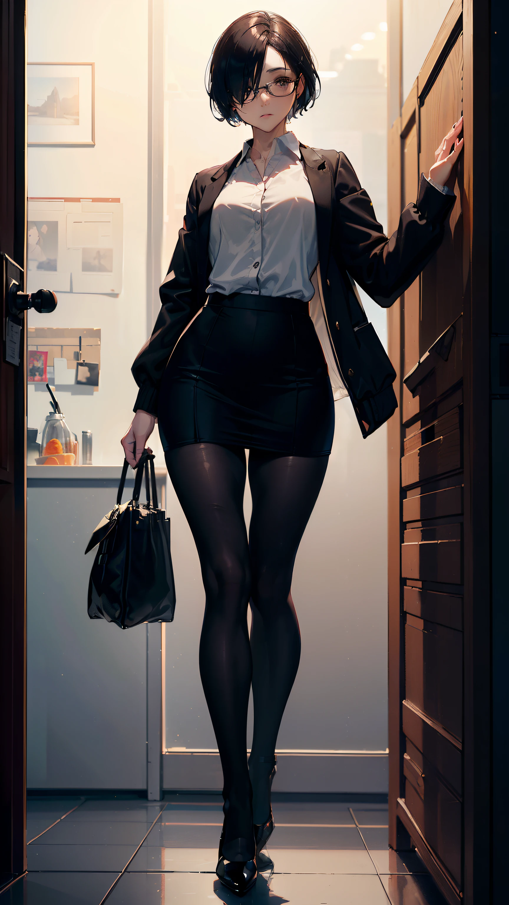 8K photos,sportrait,ultra-realistic realism,OL Office,Cracked stockings,high-definition photography,(ambient lights:1.3),(hdr:0.1),
