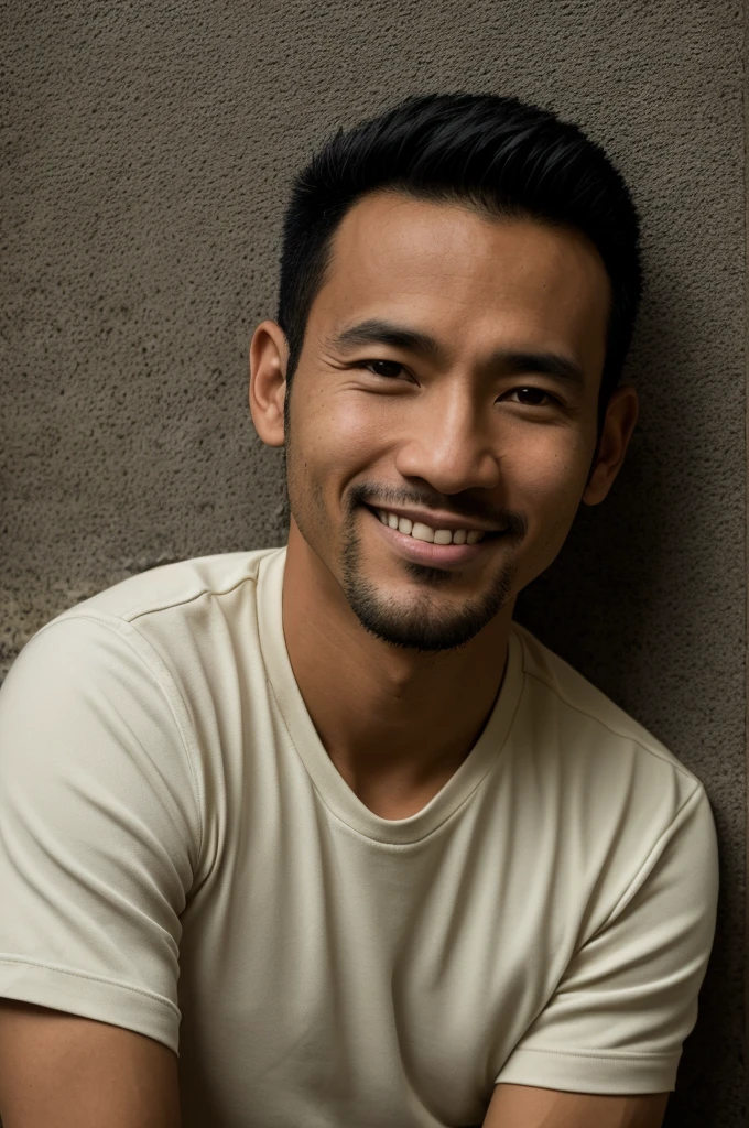 arafed man sitting in front of a wall with a clock on it, john jude palencar, ramil sunga, henry ascensio, mohamed chahin, headshot profile picture, andy worhol, profile photo, edward rucha, headshot photo, profile picture, photo portrait, victor ngai, potrait, elson peter, roge antonio