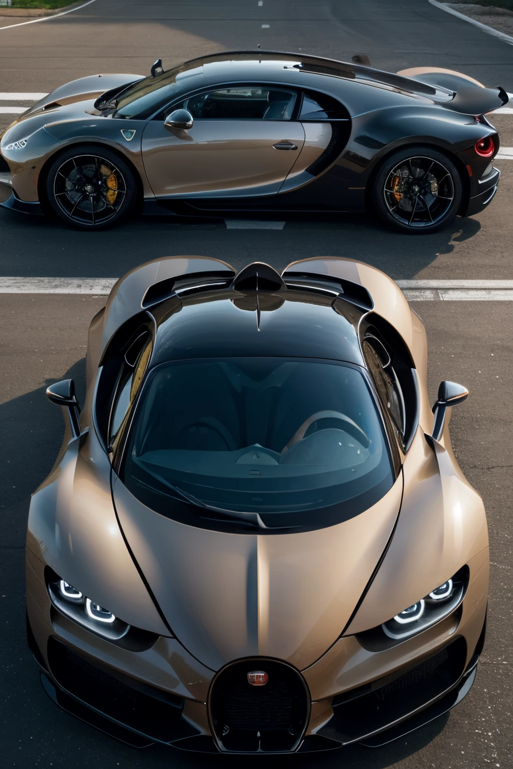 a new car that combines the Bugatti Chiron and Ferrari F8 together