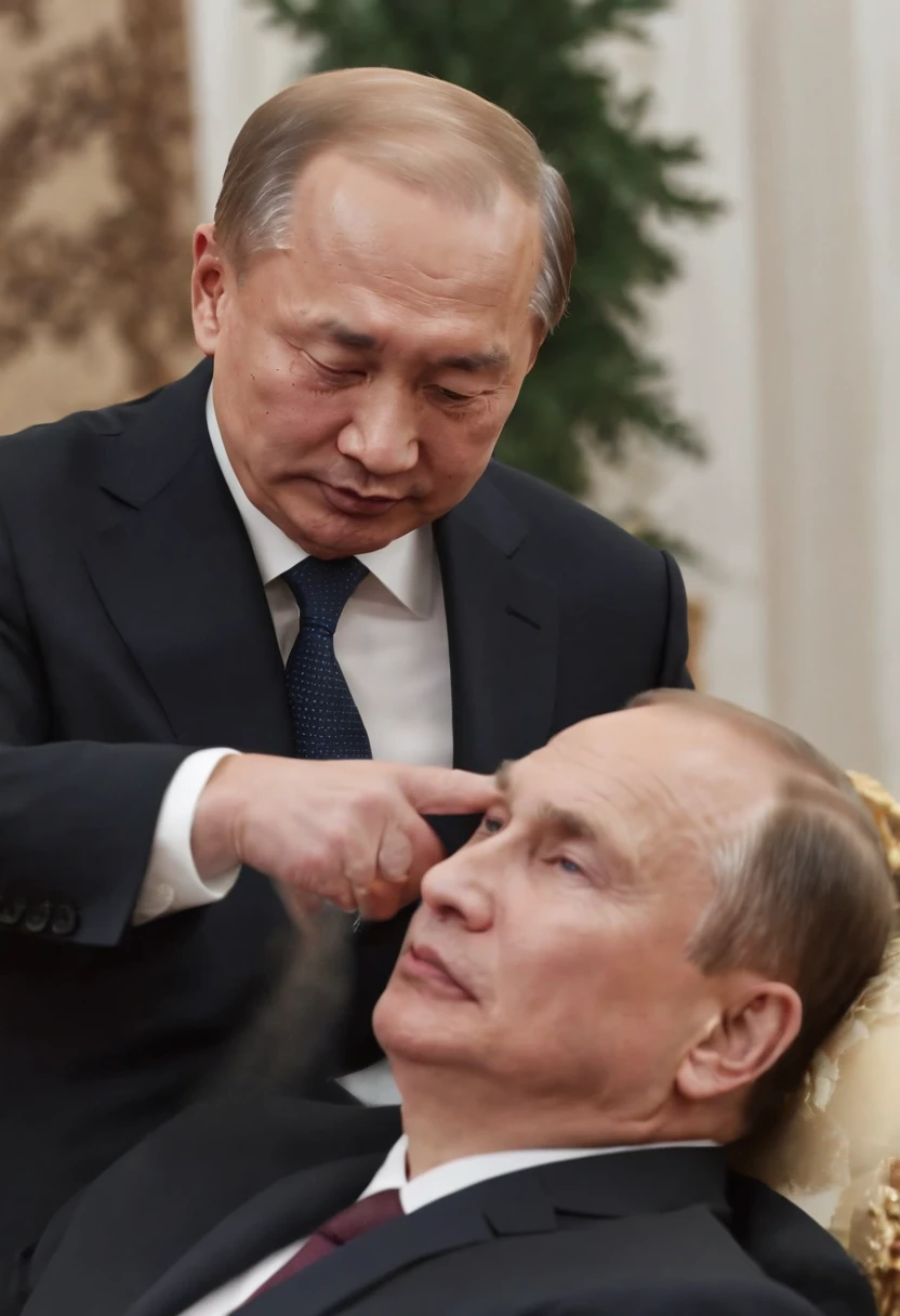president Xi biting off president putin's head