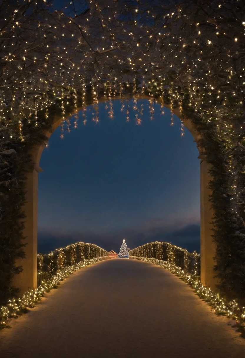 stunning christmas illuminations、Glowing lighting、illuminated tunnel、1,0 million LED lights shine、Seven colored lighting、Seven colored lighting、Seven colored lighting、Illuminated、illumination filling the sky