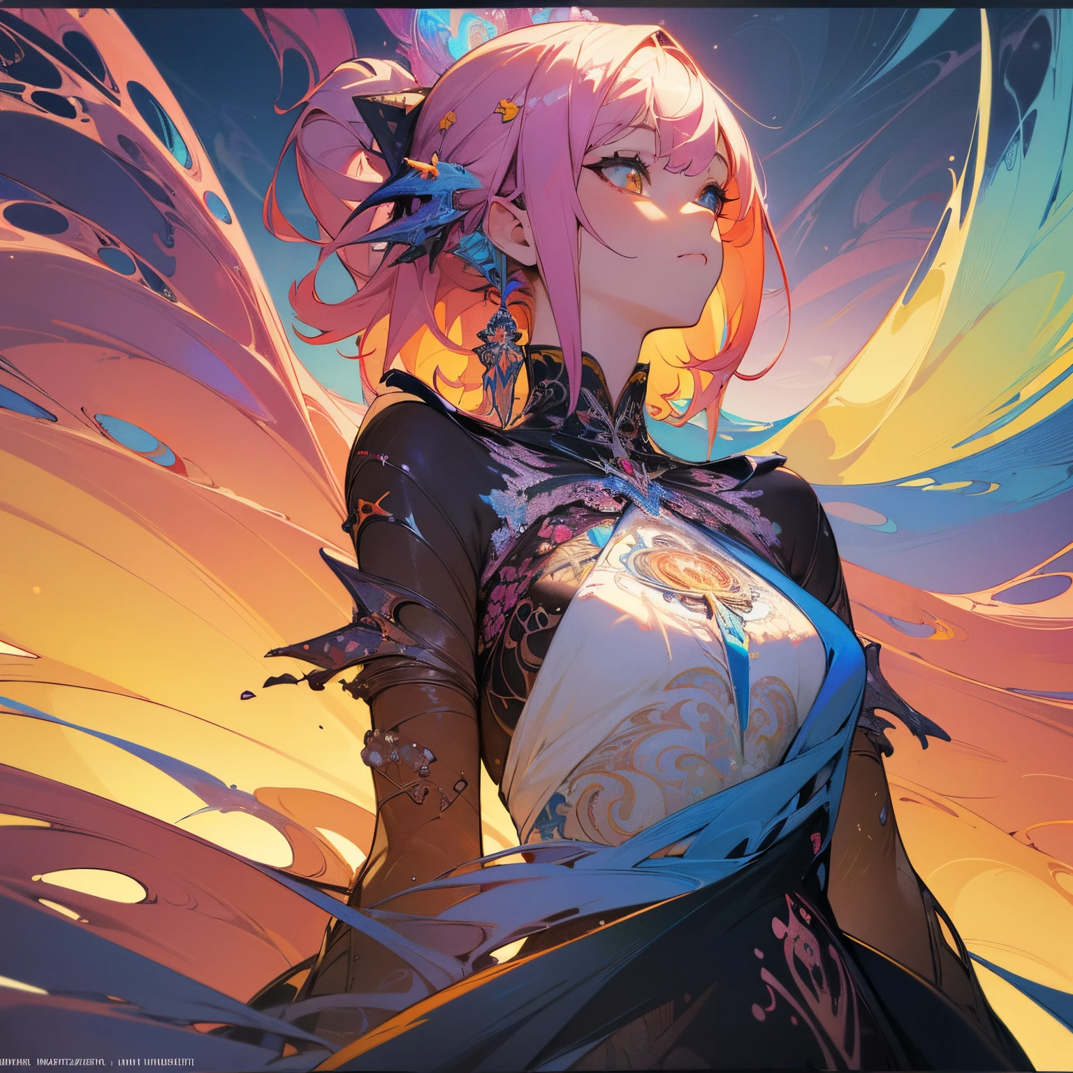 anime girl with wings and a body painted in bright colors, rossdraws pastel vibrant, rossdraws cartoon vibrant, colorfull digital fantasy art, colorful concept art, rossdraws digital painting, rossdraws 1. 0, rossdraws 2. 0, inspired by rossdraws, artgerm julie bell beeple, artgerm colorful!!!, anime fantasy artwork