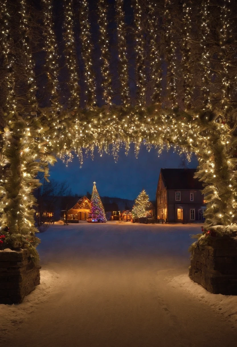 stunning christmas illuminations、Glowing lighting、illuminated tunnel、1,0 million LED lights shine、Seven colored lighting、Seven colored lighting、Seven colored lighting、Illuminated、illumination filling the sky