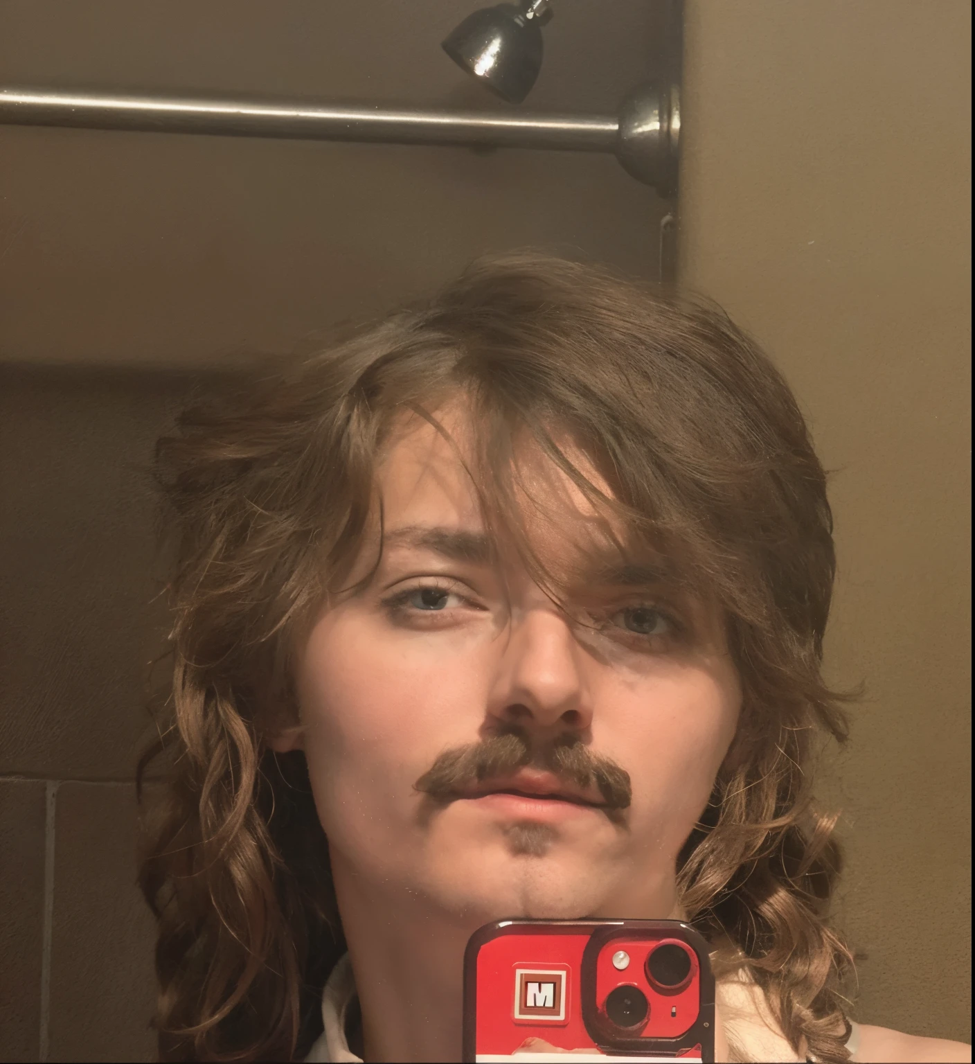 Give him long, curly hair