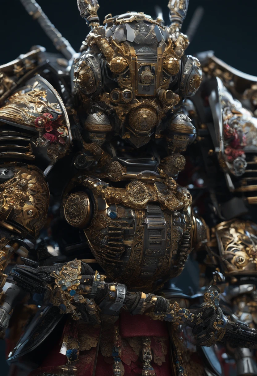 Envision a whimsical scene where a Bumblebee dons the attire of a fearless samurai warrior, embracing the fusion of nature and ancient martial prowess. Dive into extreme micro-details to capture the intricate elements of this imaginative character.

Highlight the Bumble Vee's exoskeleton, transforming it into a stylized samurai armor adorned with elaborate details. Emphasize the micro-details in its wings, incorporating patterns reminiscent of traditional Japanese textile designs to add a touch of authenticity.

Zoom in on the Bumble Vee's face, imagining a samurai helmet with intricate engravings, and expressive eyes that convey a mix of determination and whimsy. Capture the minute details in its antennae, transforming them into ornamental elements reminiscent of samurai topknots.

Consider the weaponry – perhaps a miniature katana held by the Bumble Vee, crafted with extreme detail to mirror the elegance of a samurai sword. Integrate other accessories such as tiny armor pieces, capturing the essence of a formidable and charming insect warrior.

This detailed prompt aims to inspire the creation of a whimsical and highly detailed depiction of a Bumble Vee dressed as a fearless samurai warrior, focusing on extreme micro-details to bring this imaginative character to life.
