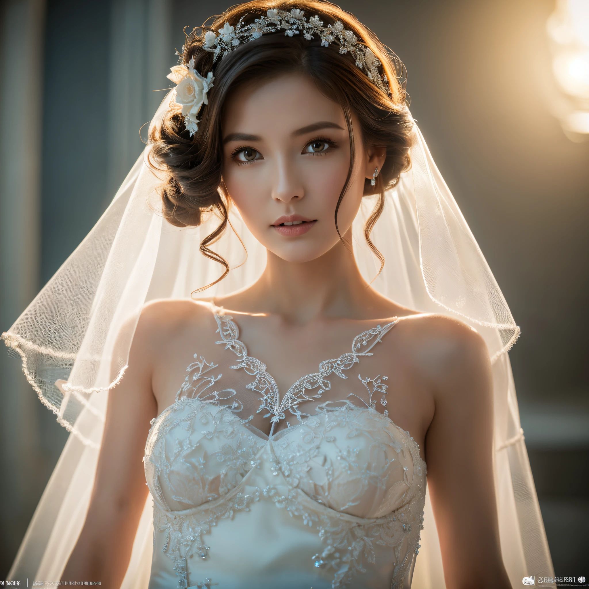 Bride2nd, SecondOutfit, (masterpiece:1.2), (ultra detailed), (8k, intricate), (85mm), light particles, lighting, full body, (highly detailed:1.2), breast focus, (detailed face:1,5), (rule of third_composition:1.3), (Line of action:1.2), daylight, solo