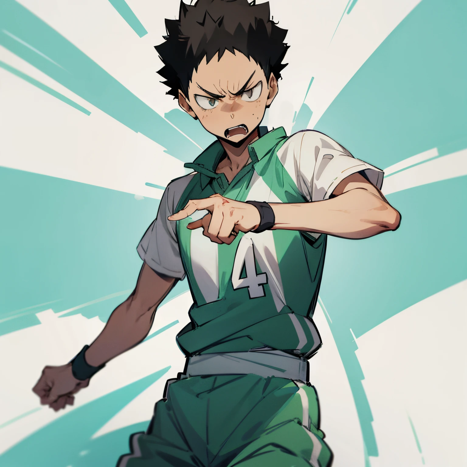 iwaizumi, sportwear, angry