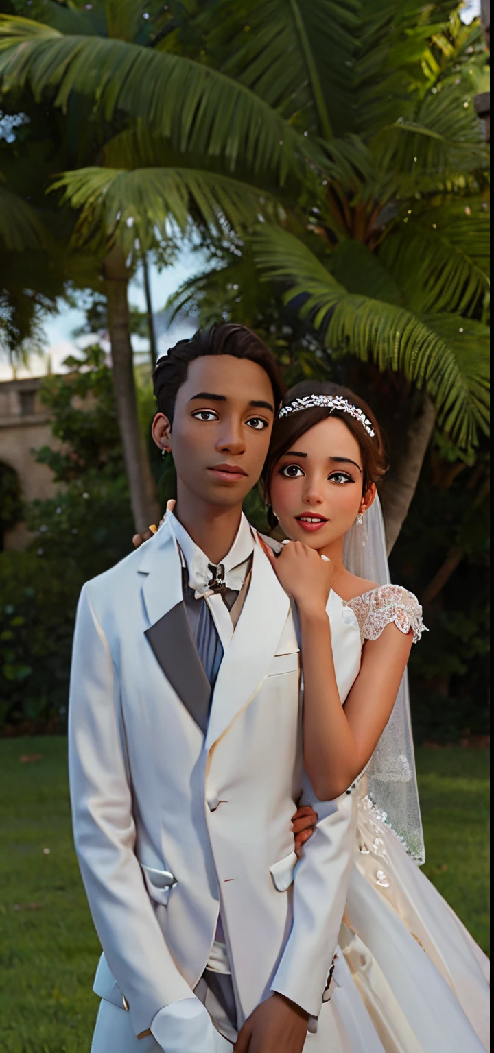 Mariage d'un jeune couple noir