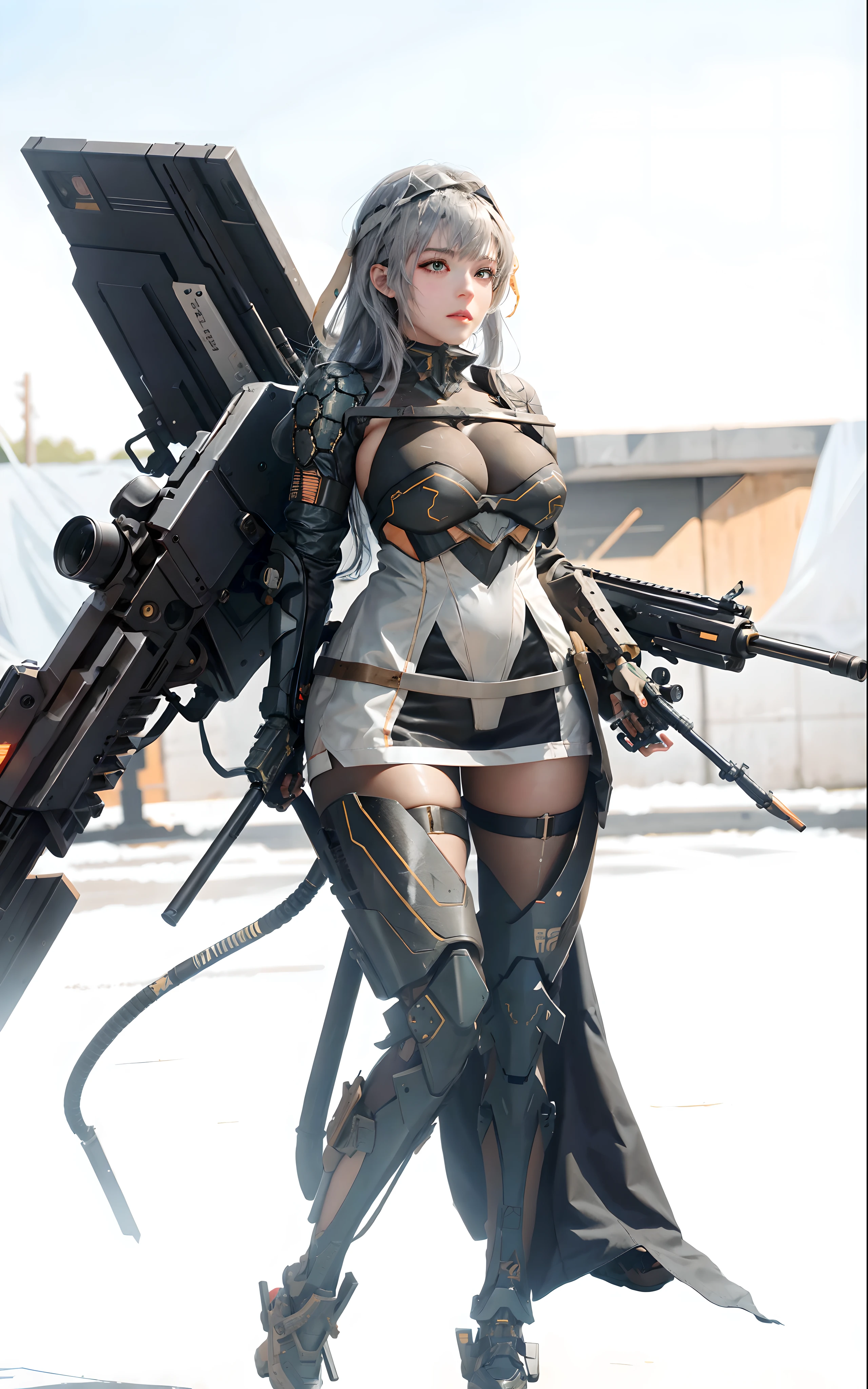 a close up of a woman with a gun and a gun, mechanized soldier girl, fine details. girls frontline, mechanized valkyrie girl, m4 sopmod ii girls frontline, from girls frontline, armor girl, perfect android girl, girl in mecha cyber armor, cyberpunk anime girl mech, female action anime girl, female mechamoderna character from nikke