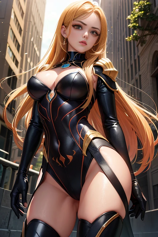 (((masterpiece+best quality+high resolution+ultra-detailed))), 1girl com clima-tato, Nami, longos cabelos laranja sedosos, nariz alto, olhos afiados, noble and inviolable temperament, (([feminino]: 1.2 + [beleza]: 1.2 + cabelo longo laranja: 1.2)), (vestindo a mulher-aranha_Cosplay_traje:1.1), in front of a sky, 
good hand,4k, alta resolução, master part, best quality, Head:1.3,((Fotografia Hasselblad)), pele finamente detalhada, foco nítido, (Cinematic lighting), Noite, soft lighting, Dynamic angle, [:(Rosto detalhado:1.2):0.2], medium breasts, Outside, whole body view, Standing, provocative position, seios grandes.