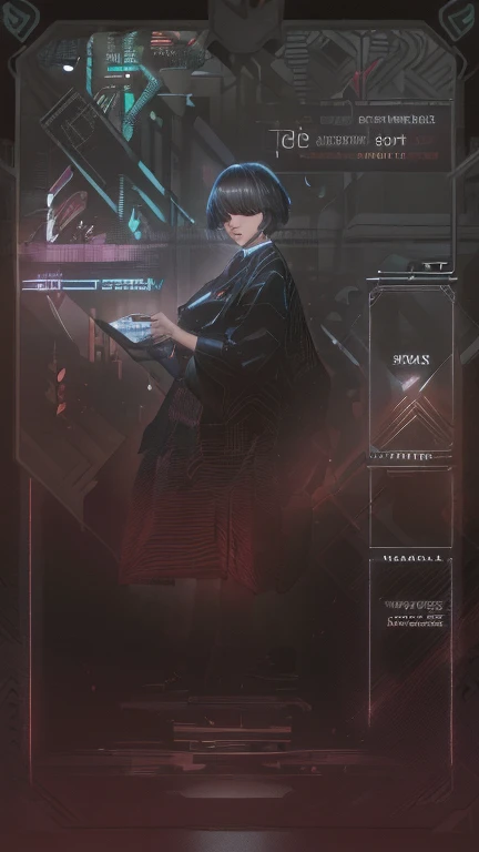 ((La mejor calidad)), ((obra maestra)), (muy detallado:1.3), ...............................................................................................................................................3D, Beautiful (cyberpunk:1.3) Mujer hacker, peinado corto,pelo corto, Volver al visor, cabello grueso, Terminal de ordenador operativo, Pantalla montada en la cabeza, computer server, Pantalla LCD, fiber optic cable, Logotipo de la empresa, HDR (High Dymanic Range), Trazado de rayos, NVIDIA RTX, Super resolution, Irreal 5, Subsoil Scatter, Textura PBR, Post-procesamiento, Anisotropic filtering, profundidad de campo, maximum sharpness and sharpness, Texturas multicapa, Albedo y Highlight Maps, Sombreado de superficies, Accurate simulation of light-material interactions, proporciones perfectas, Renderizado de octanaje, duotone lighting, ISO bajo, balance de blancos, Regla de los tercios, amplia apertura, 8K RAW, efficient sub-pixels, sub-pixel convolution, glow particles, dynamic  pose