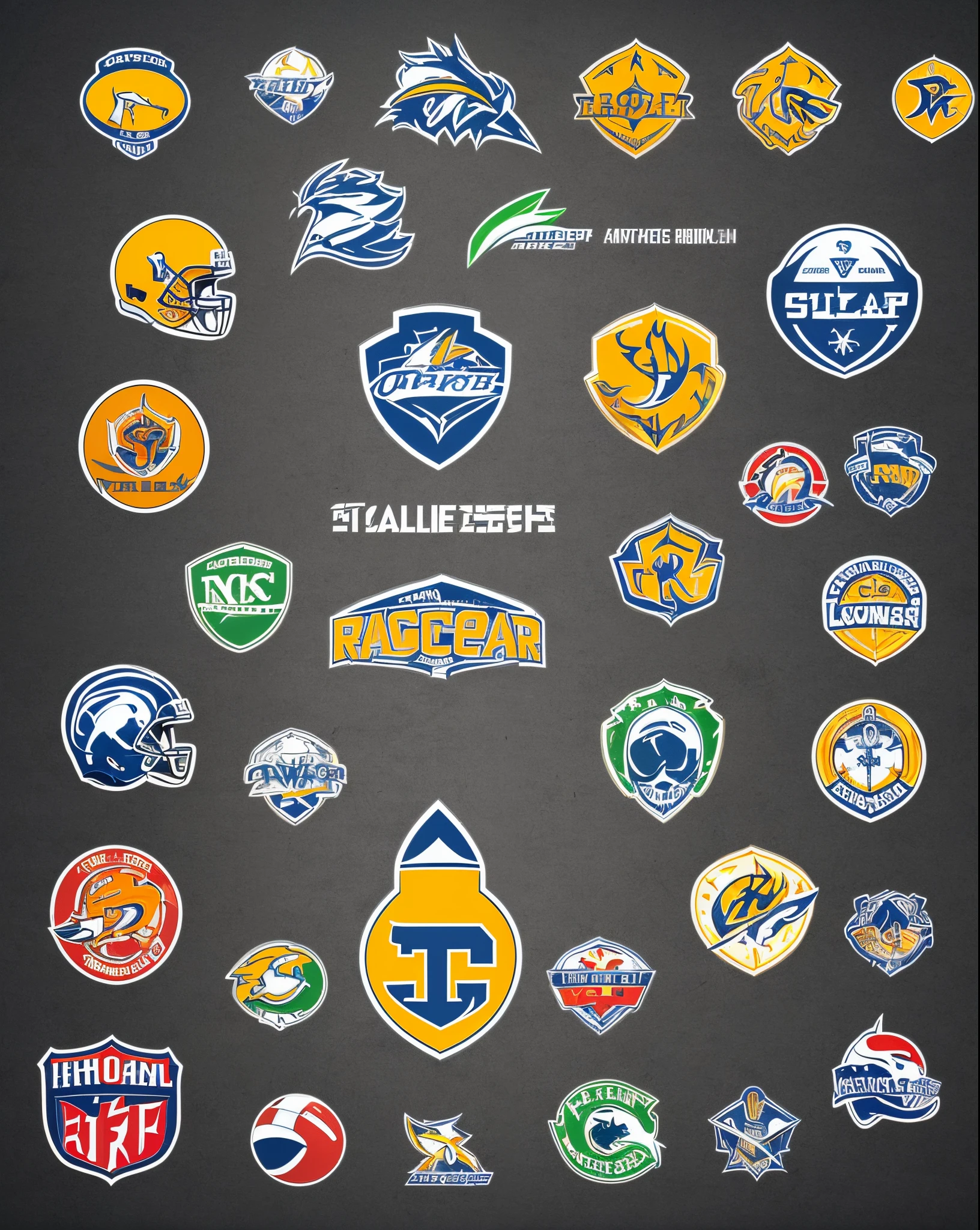 Create a high quality realistic football team logo with a rocket