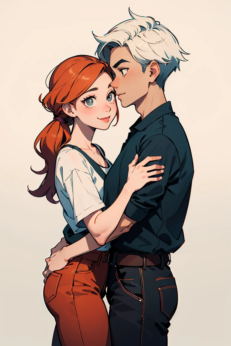 Image of a man and a woman hugging, Cartoon Artstyle, Digital cartoon painting art, Cartoon digital painting, Lovely couple, Cartoon art style, smiling couple, Cartoon style illustration, Cartoon digital art, Happy Couple, Cartoon Art, Digital Art Caricature, Disney Art Style, Realistic Art Style, Stylized 3D Render, Disney Artstyle