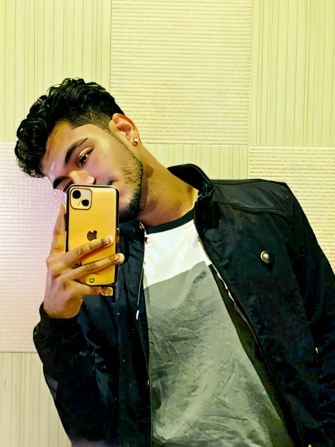 arafed man taking a selfie in a mirror with his cell phone, portait photo profile picture, jayison devadas,style, with accurate face, profile pic, candid picture, ayan nag, with apple, mohamed chahin style, 8k selfie photograph, profile image, mirror selfie, iphone selfie, profile picture 1024px