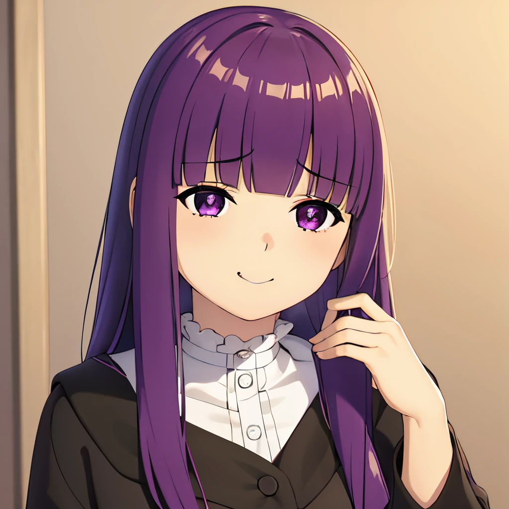 (nsfw), masterpiece, detailed face, ultra detailed, best quality, (illustration:1.2), 8k cg wallpaper, stunning art, beautiful hair, 1girl, very cute face, idol, purple hair, nudity, (upper body), school uniform, perfect tongue out, (breasts), (licking the perfect 1:1.4), (looks happy:1.2), (blush:1.2), in the classroom, (side view:1.2), from above, face focus,