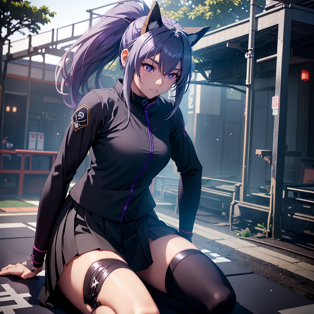 (work of art:1.3),(highy detailed:1.3),(high resolution:1.1),best qualityer,Ultra-detail, Yoruichi Shihouin
