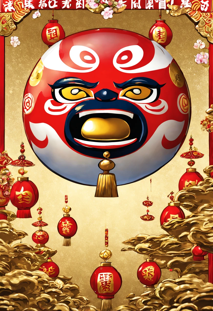 Good luck Daruma、golden colored、Deities々Right、Golden Luck、Messenger of God