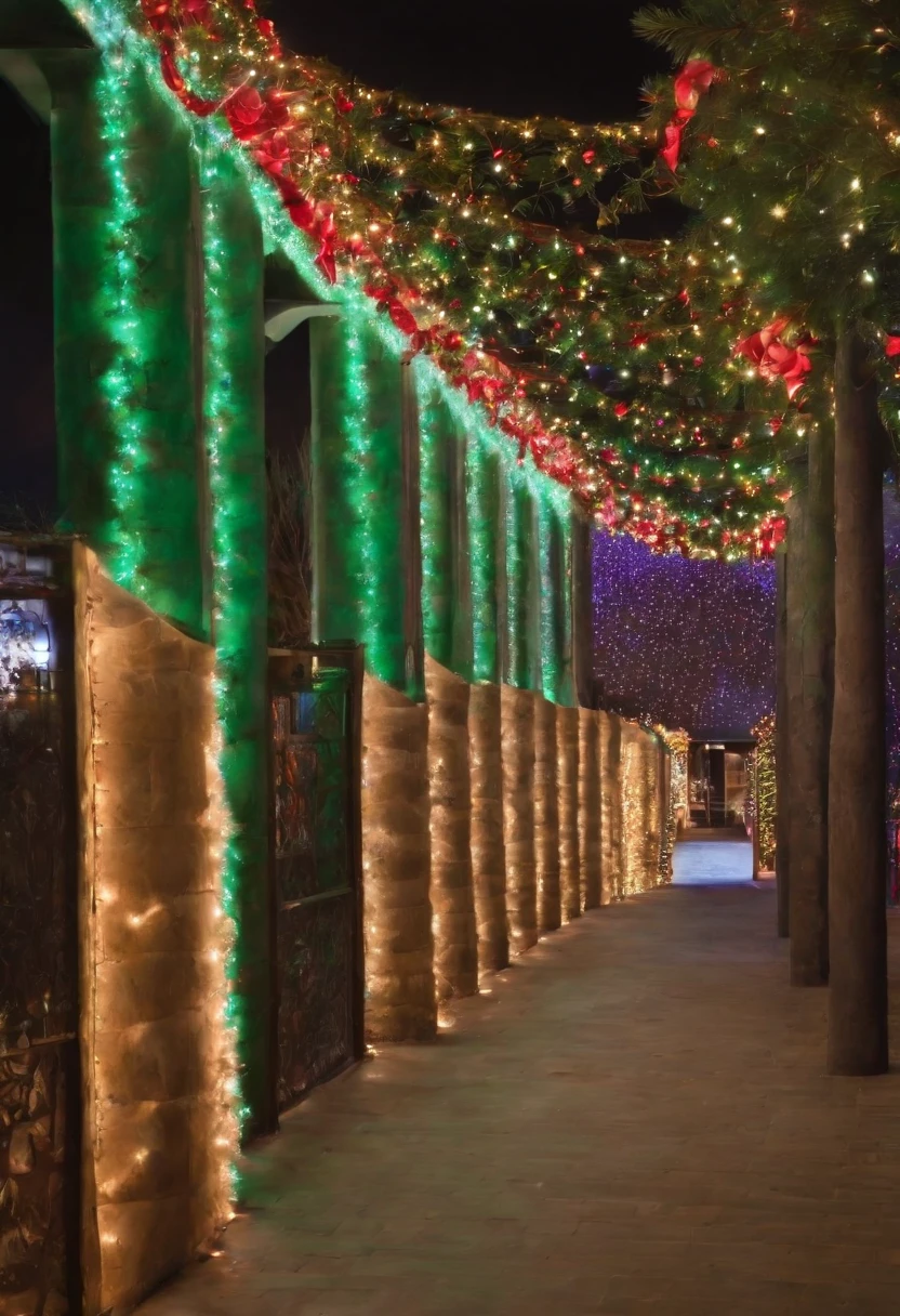 stunning christmas illuminations、Glowing lighting、illuminated tunnel、1,0 million LED lights shine、Seven colored lighting、Seven colored lighting、Seven colored lighting、Illuminated、Illuminations that fill the walls of the building
