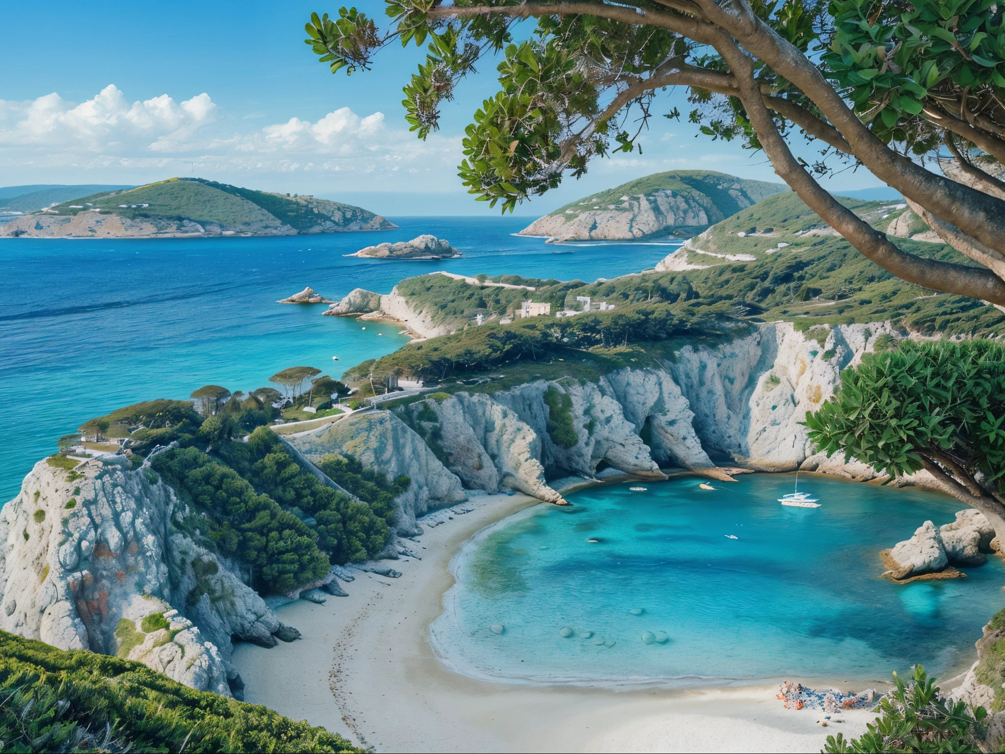 sea, beach, landscape, water, coast, island, travel, nature, summer, bay, ocean, sky, coastline, view, mediterranean, vacation, mountain, croatia, holiday, blue, tree, turkey, scenic, shore, tropical