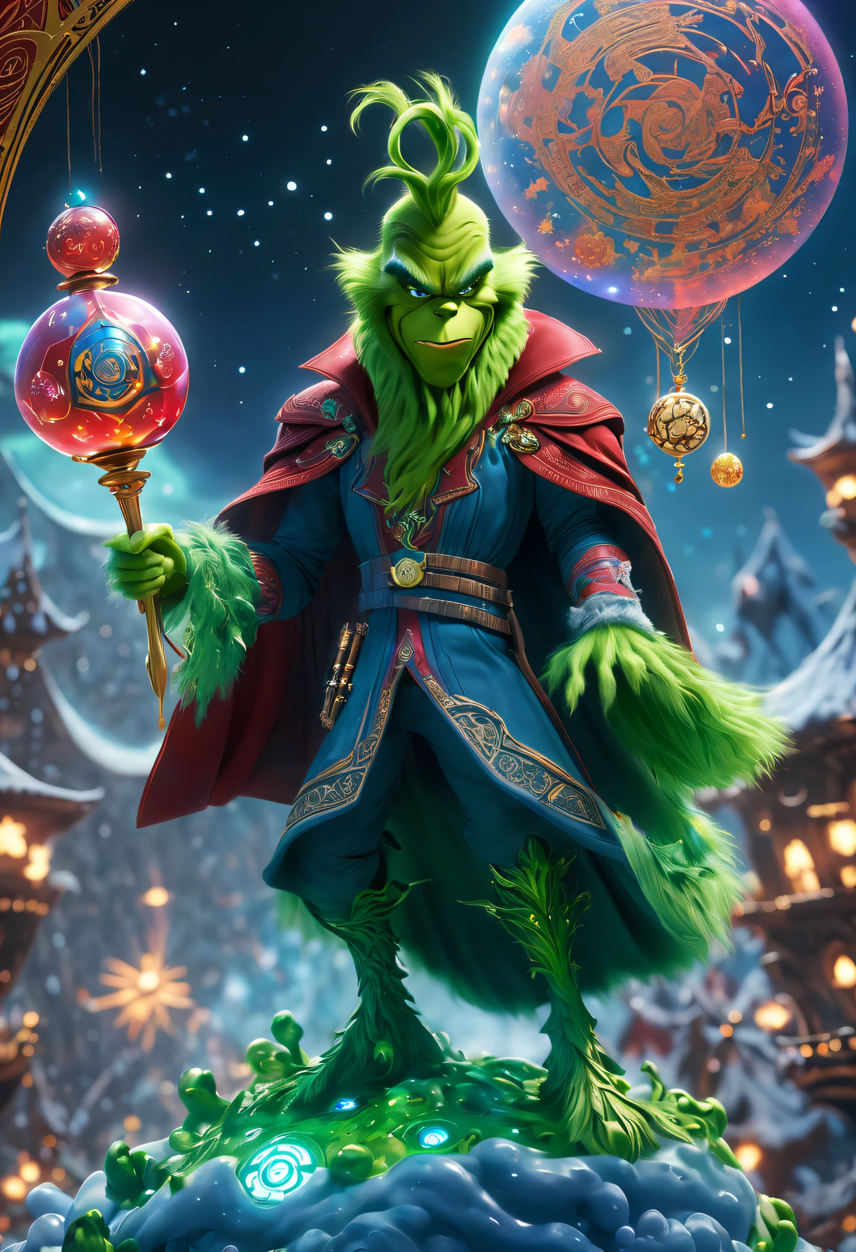 A lonely guy known as "The Grinch" lives on the top of a mountain. At the foot of the mountain is a town as beautiful as gingerbread, Whoville.As the town of Whoville prepares for Christmas, the Grinch plans to ruin the holiday for everyone.The Grinch, who hates Christmas due to his childhood shadow, hatches a plan to pretend to be Santa Claus along with his dog, Max, and an overweight reindeer named Fred, and steal all the goods in the town. Christmas gifts, food and various decorations.