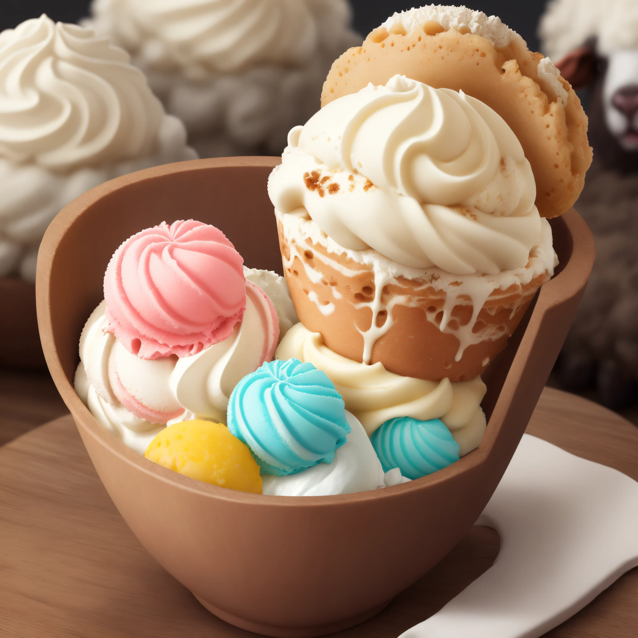 icecream,Lazy sheep,combine