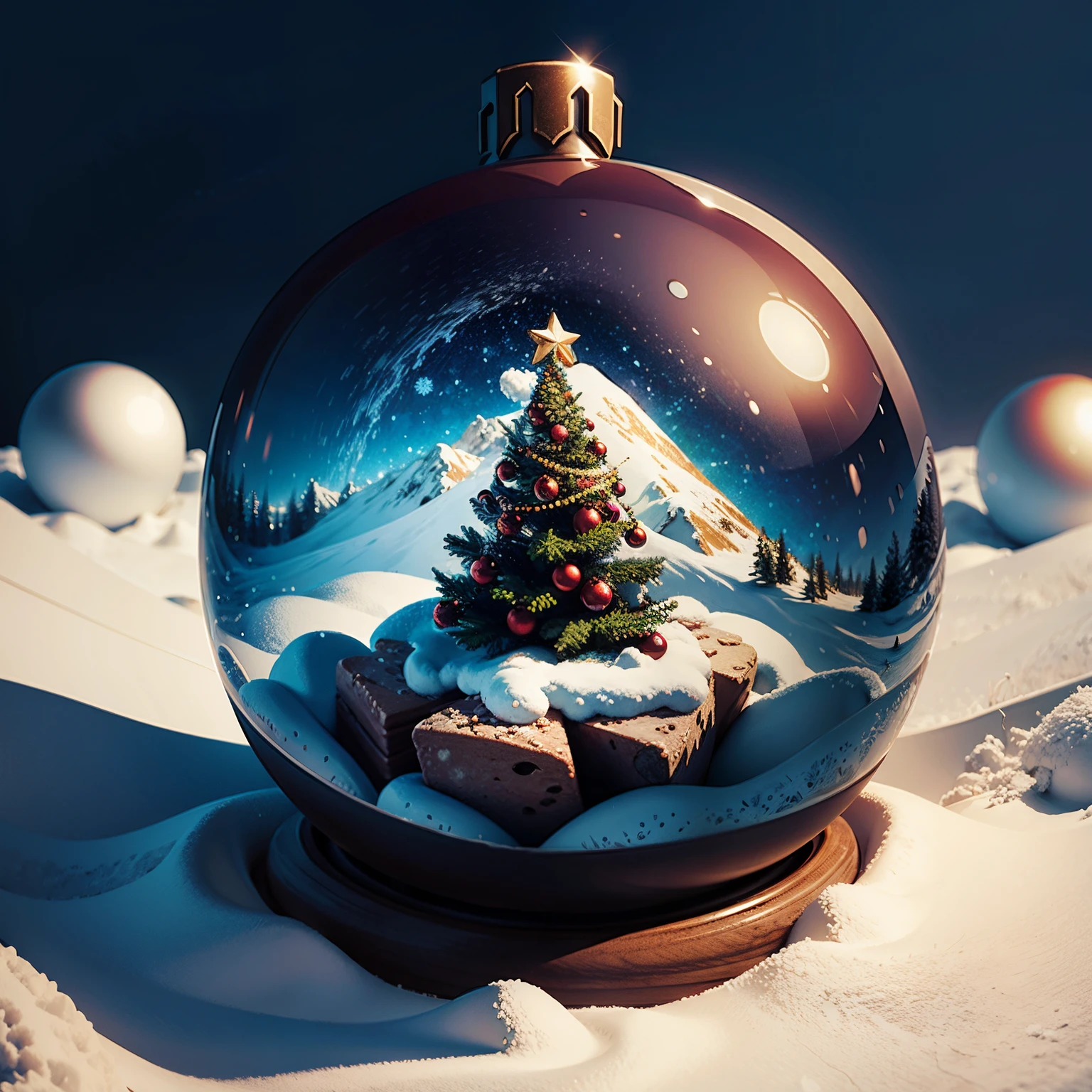 Christmas, surreal art