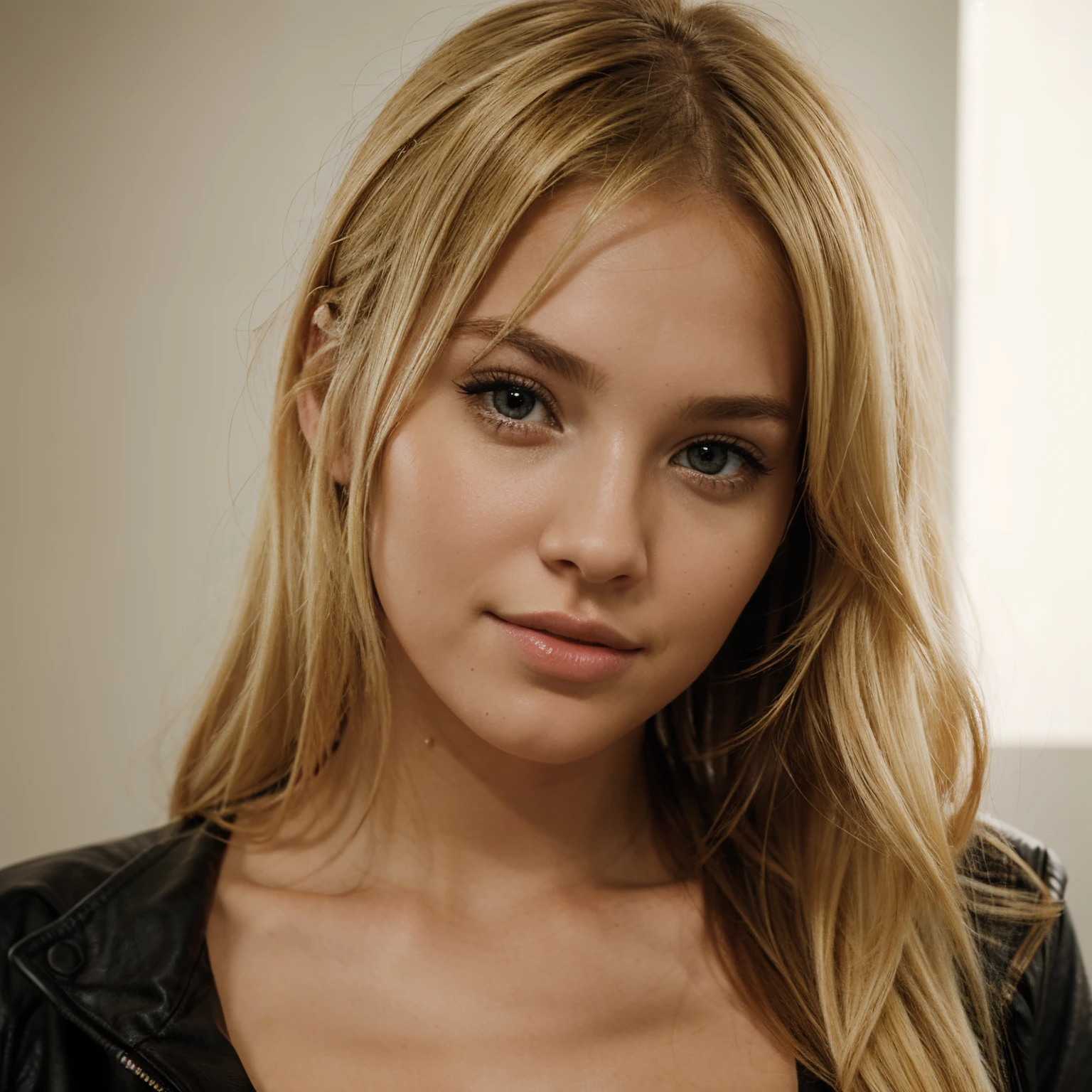 Blonde, girl next door, pretty, photorealistic