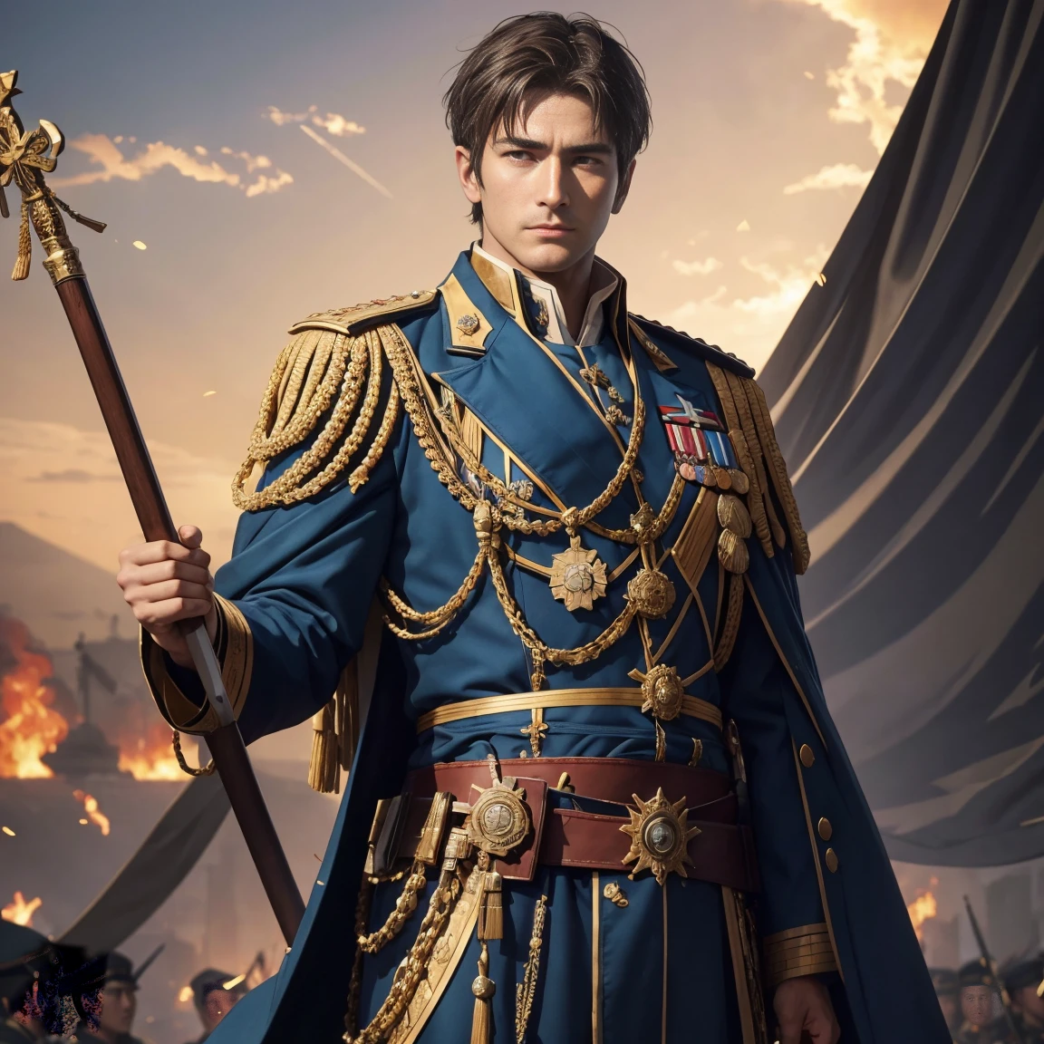 Constantine the Great had military experience from a young age.、Participated in battles under Emperors Diocletian and Galerius。He was promoted through the ranks of the military, including gaining the rank of officer.、He achieved a high status through his military exploits.。 On the other hand、Constantine had a father named Constantius Chlorus, who was vice emperor of the Western Empire.。From this he「prince」considered as、It can be said that he had a high-ranking military position.。Constantine's fatherhood gave him special status.、The possibility of future succession to the imperial throne was also considered.。 however、Constantine actually became emperor after his father's death.、after he became emperor。Constantine's own military exploits and political skill、he established himself as emperor。その際、His military experience and high-ranking military status、It is thought that this was a factor that increased the loyalty of his supporters and military.。