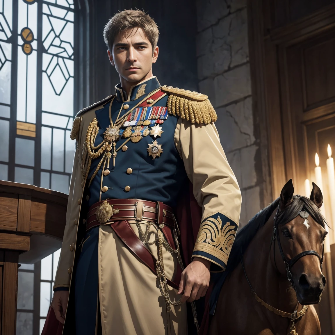 Constantine the Great had military experience from a young age.、Participated in battles under Emperors Diocletian and Galerius。He was promoted through the ranks of the military, including gaining the rank of officer.、He achieved a high status through his military exploits.。 On the other hand、Constantine had a father named Constantius Chlorus, who was vice emperor of the Western Empire.。From this he「prince」considered as、It can be said that he had a high-ranking military position.。Constantine's fatherhood gave him special status.、The possibility of future succession to the imperial throne was also considered.。 however、Constantine actually became emperor after his father's death.、after he became emperor。Constantine's own military exploits and political skill、he established himself as emperor。その際、His military experience and high-ranking military status、It is thought that this was a factor that increased the loyalty of his supporters and military.。