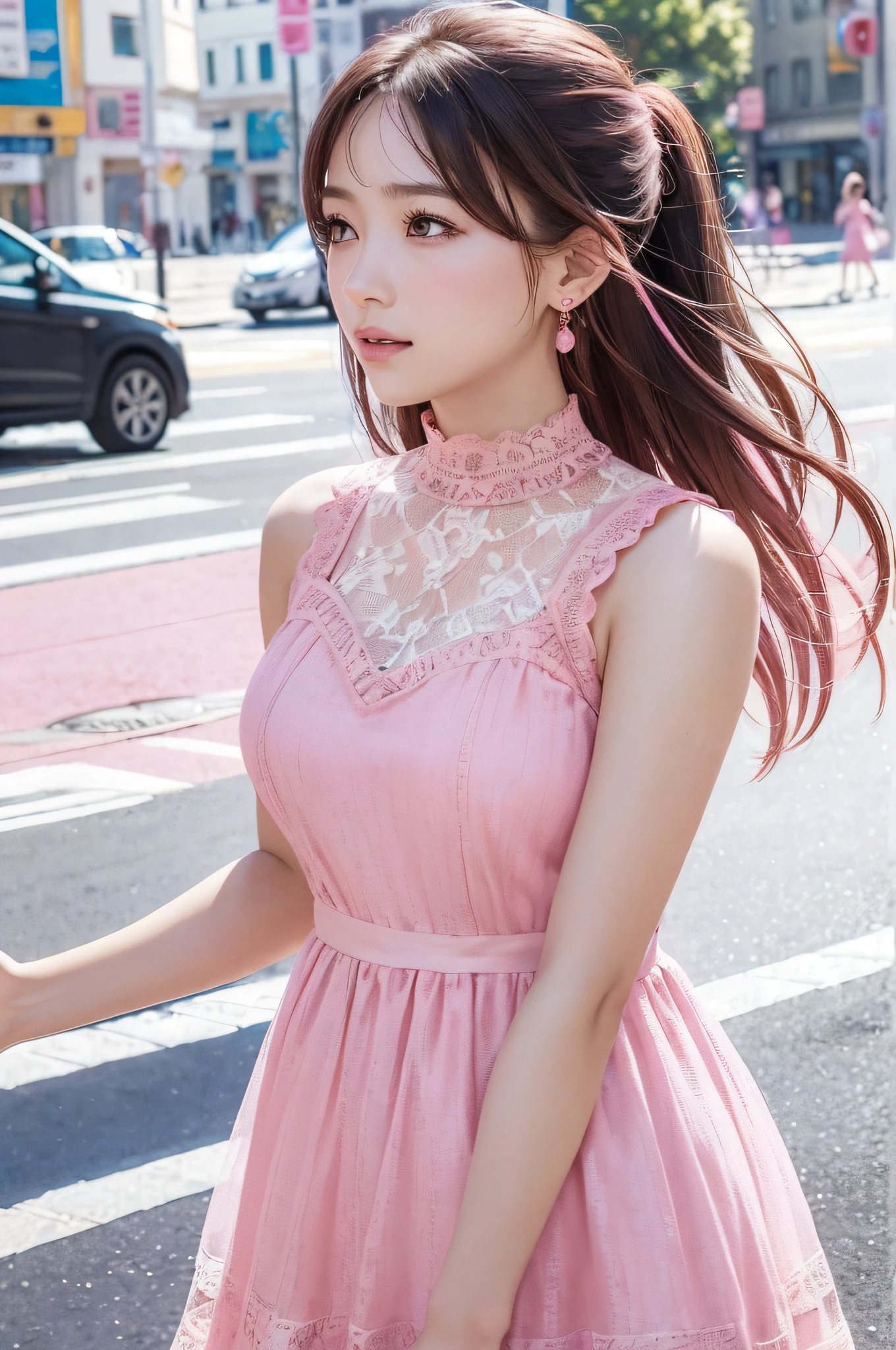 1 Girl,playground,Soft Light,Chinese Beauty,Tight Fit,Silk Nightdress,