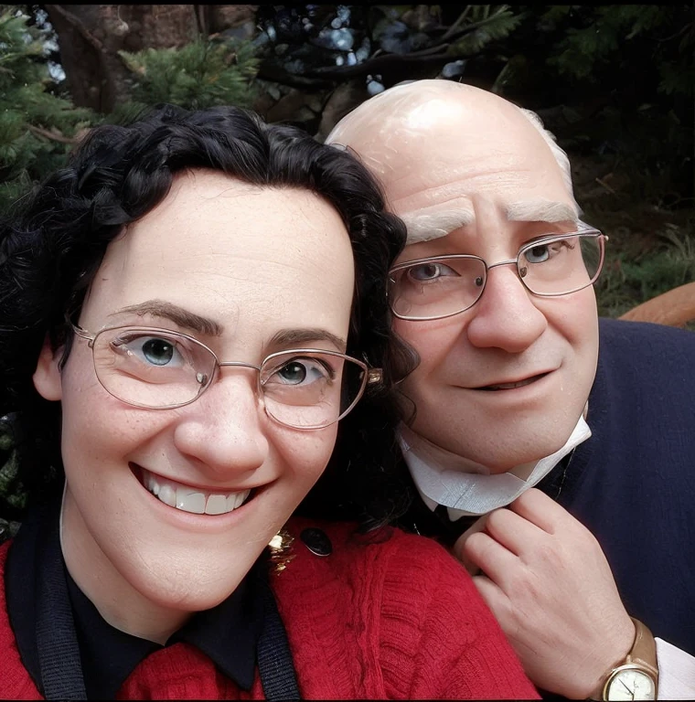 A woman and a man