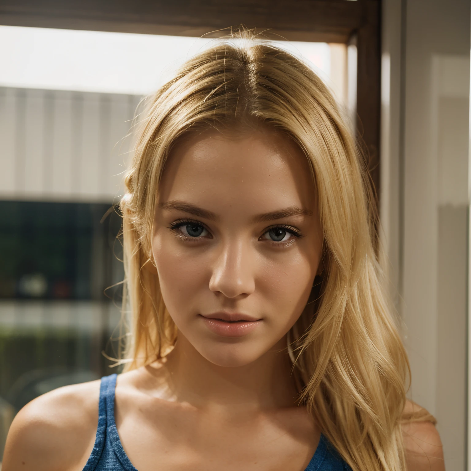( top view: 1.4), (Full of body: 1.4), RAW UHD portrait photo of a 24-year-old blonde (Blue Eyed Woman), sky使般的面孔, goddess beauty, Large Breasts, (skirt), Behind her is the Alexander Nevsky Temple in Sofia, Bulgaria, (Neckline), detail (Texture! , hair! , flash, color!! , shortcoming: 1.1), 具有高detail的光泽眼睛 (Looking at the camera), SLR Lighting, SLR camera, Ultra-high quality, sharpest, Depth of Field, Film Grain (center), Fuji XT3, Crystal clear, frame center, Pretty Face, Clear focus, Bokeh (Dark), sky, Fine skin pores, Oily skin, sunburn, complex eye detail, whole body, Large Breasts