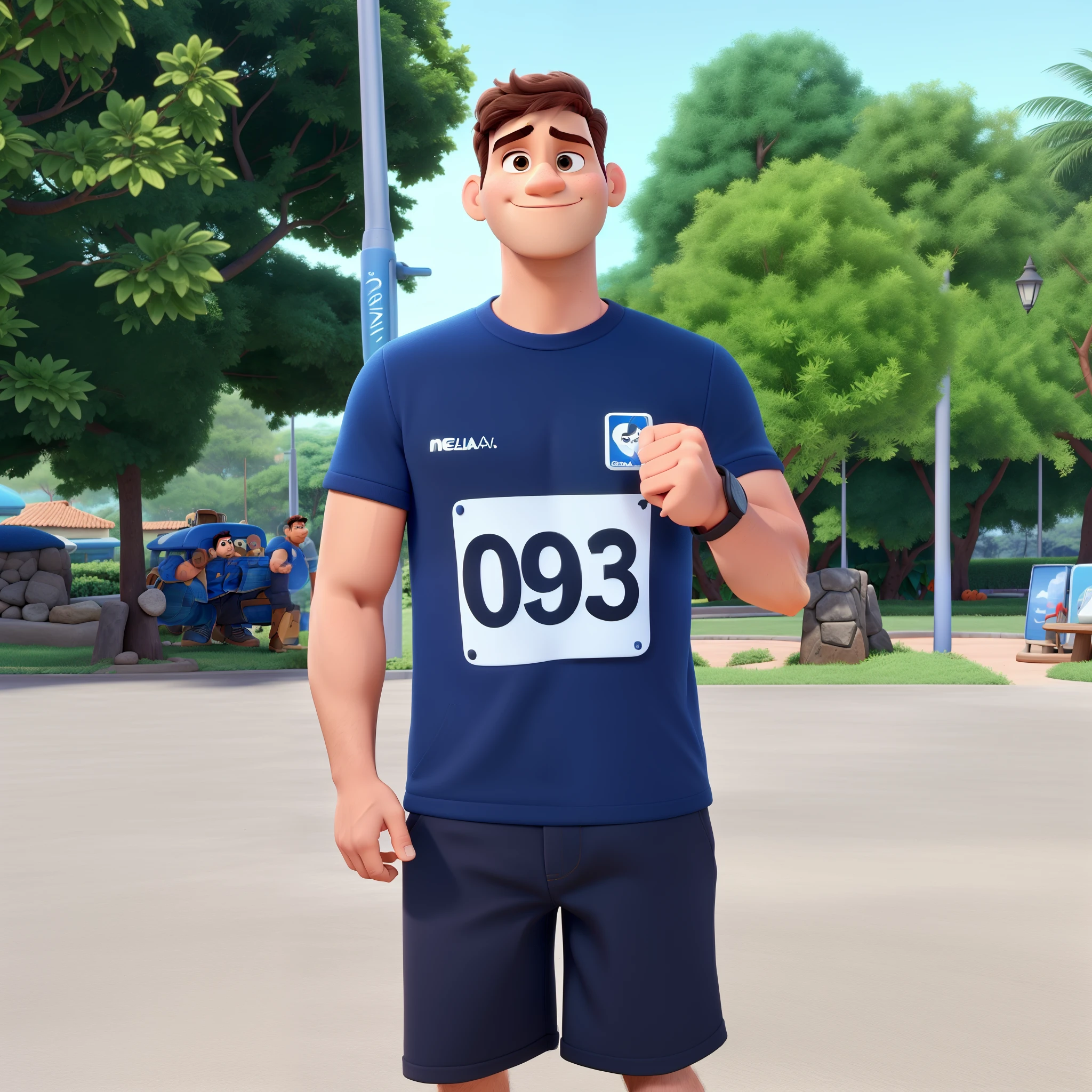 Um homem estilo disney pixar, alta qualidade, melhor qualidade