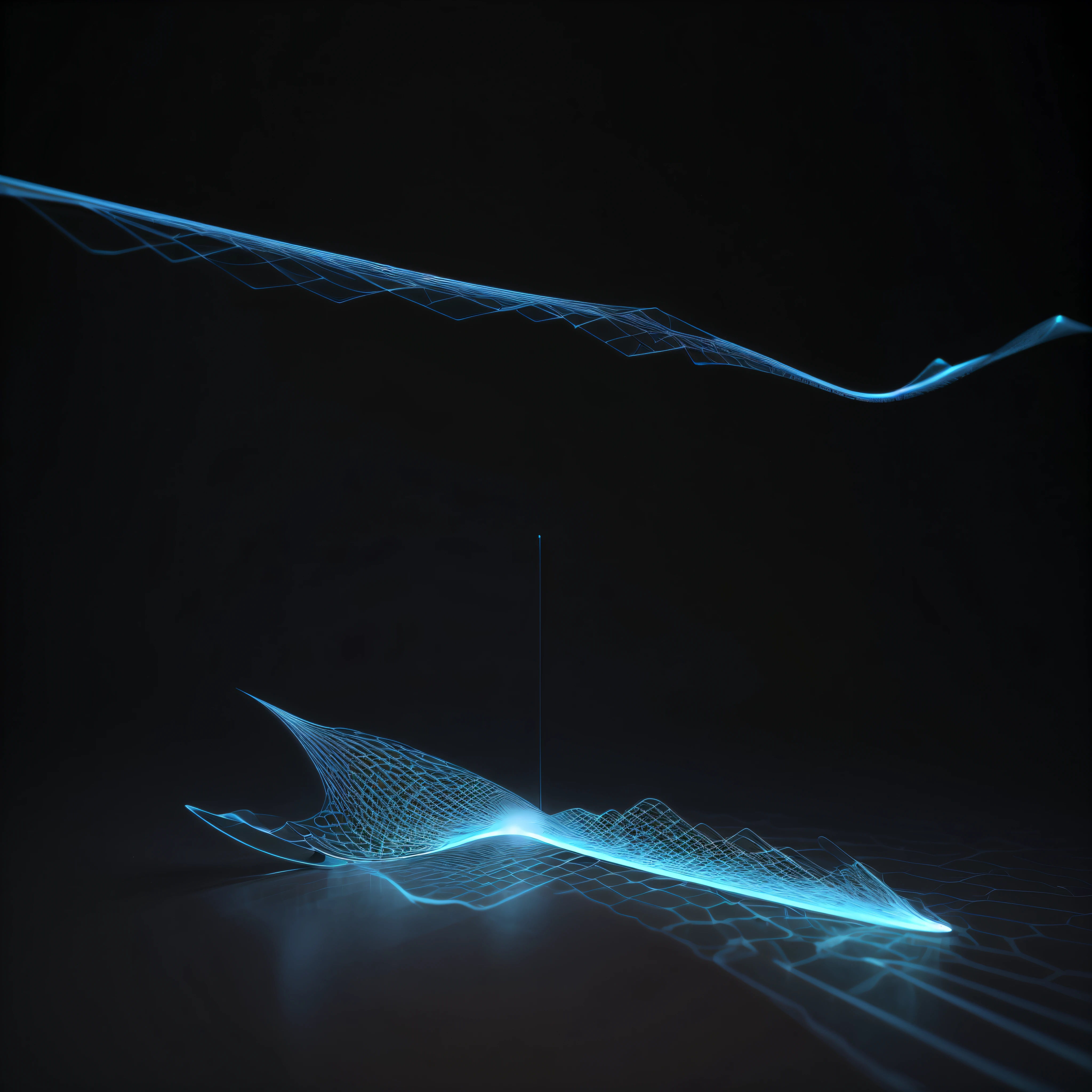 Engaging 3D visualization featuring stunning graphs、glinting