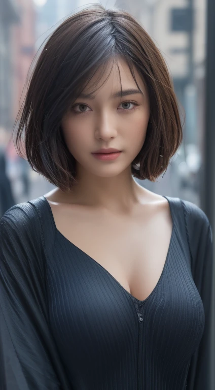random pose, mix4,(8k, RAW photo, best quality, masterpiece:1.2), (realistic, photo-realistic:1.37),1girl,cute,cityscape, night, rain, wet, professional lighting, photon mapping, radiosity, physically Based on rendering, gradient black hair, white hair, short curly hair, handsome, girl, white ball suit, superb quality, high resolution, 1080p, (clear face), (detailed facial description), (detailed hand description ),(masterpiece),(exquisite CG),extreme light and shadow,messy hair,masterwork,rich details,(exquisite facial features),(highest quality),(masterpiece),(delicate eyes),looking forward to your eyes,exquisite clavicle