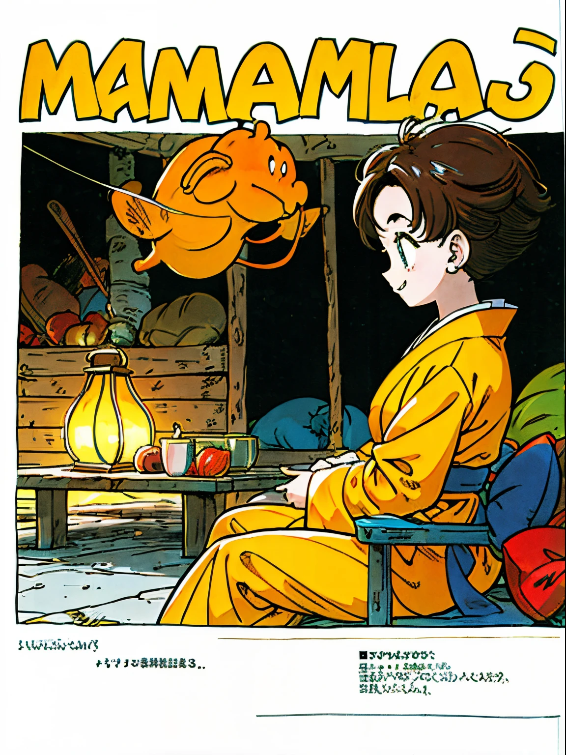 Cover showing the title in Japanese, personagem de corpo inteiro, rosto detalhado,amarelo e cinza , alegria, alta qualidade, cena de derrota, Manga-style cover.