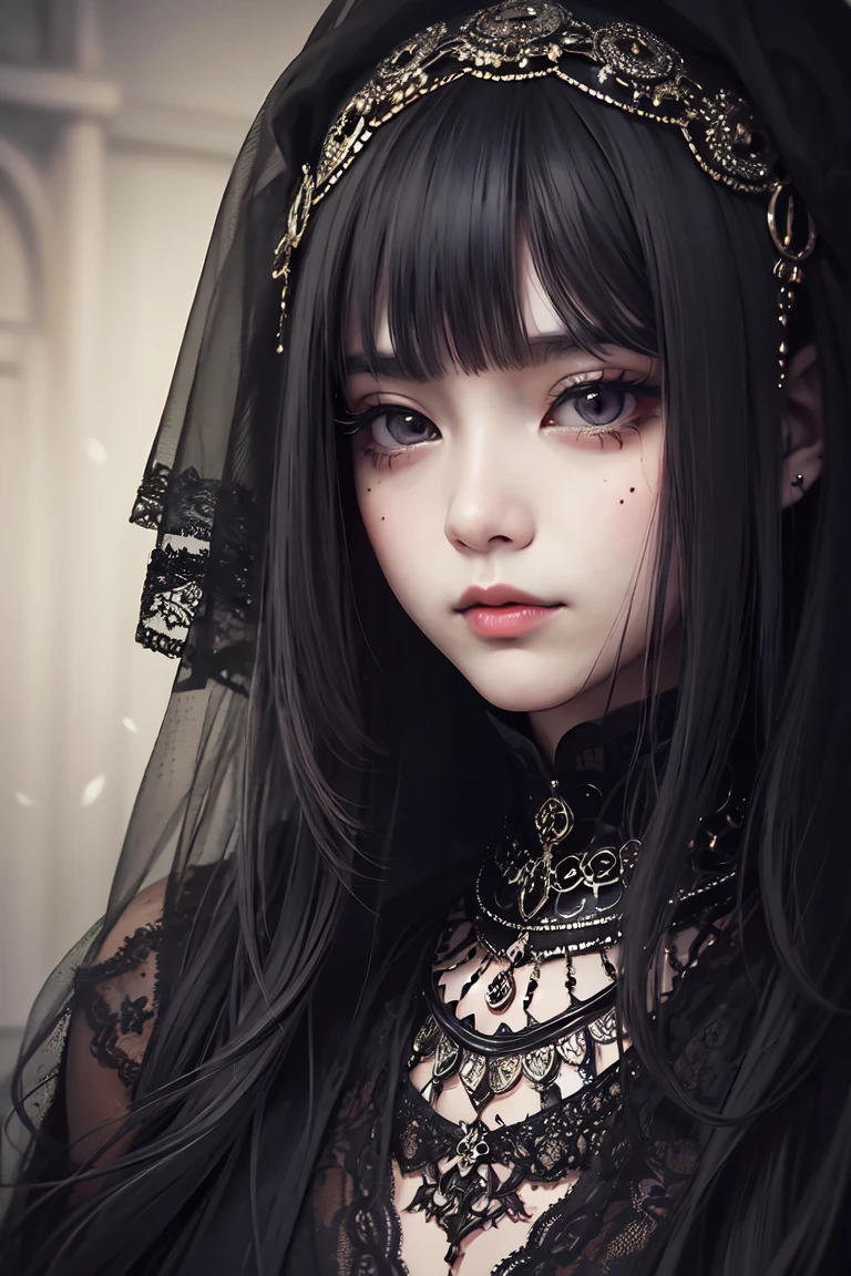 Beautiful detailed eyes, Beautiful detailed lips, extra detailed face, long eyelashes, Oil Painting, dark and intense atmosphere, Dramatic Lighting, Vibrant colors, Expressive emotions, Intricate details, Elements of surrealism.