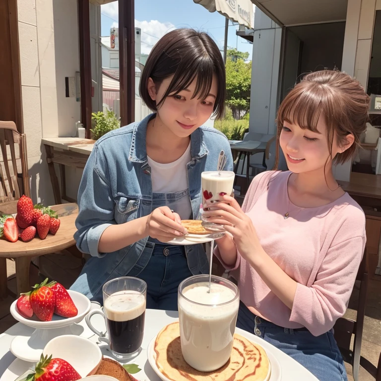 femele、24 year old、Shorthair、pancake、Strawberry milk