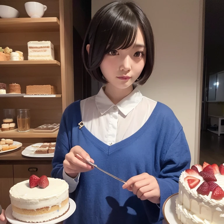 femele、24 year old、Shorthair、a cake