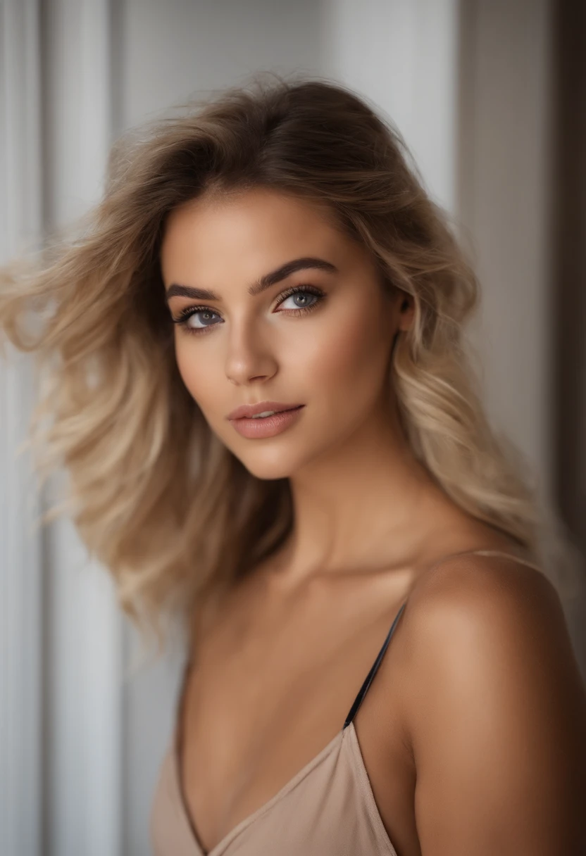 Oman avec débardeur et culotte assortis, hispanic, fille sexy aux yeux bleus, Portrait Sophie Mudd, Portrait de Corinna Kopf, cheveux blonds et grands yeux, Selfie d’une jeune femme, ohne Maquillage, maquillage naturel, Regardez directement dans la caméra, Visage avec Artgram, dezentes Maquillage, Superbe photo du corps entier, dans la chambre, gros seins, Blonde, Latin