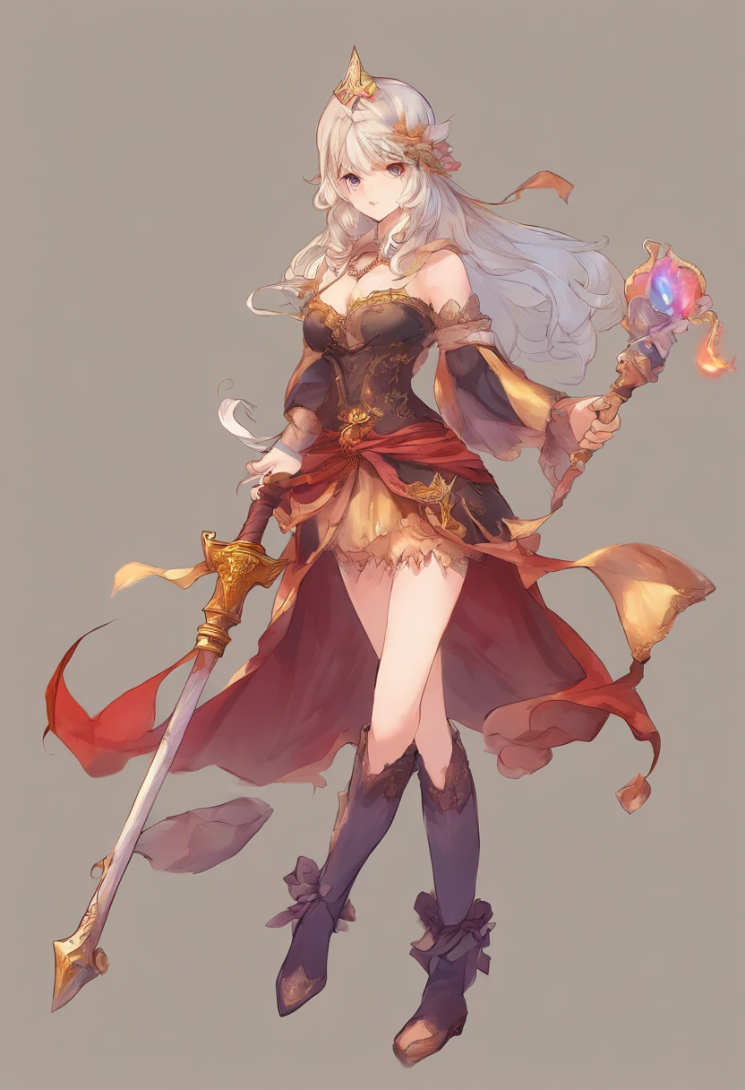 Wizard Girl、A cane longer than your height、high-level image quality、High resolution