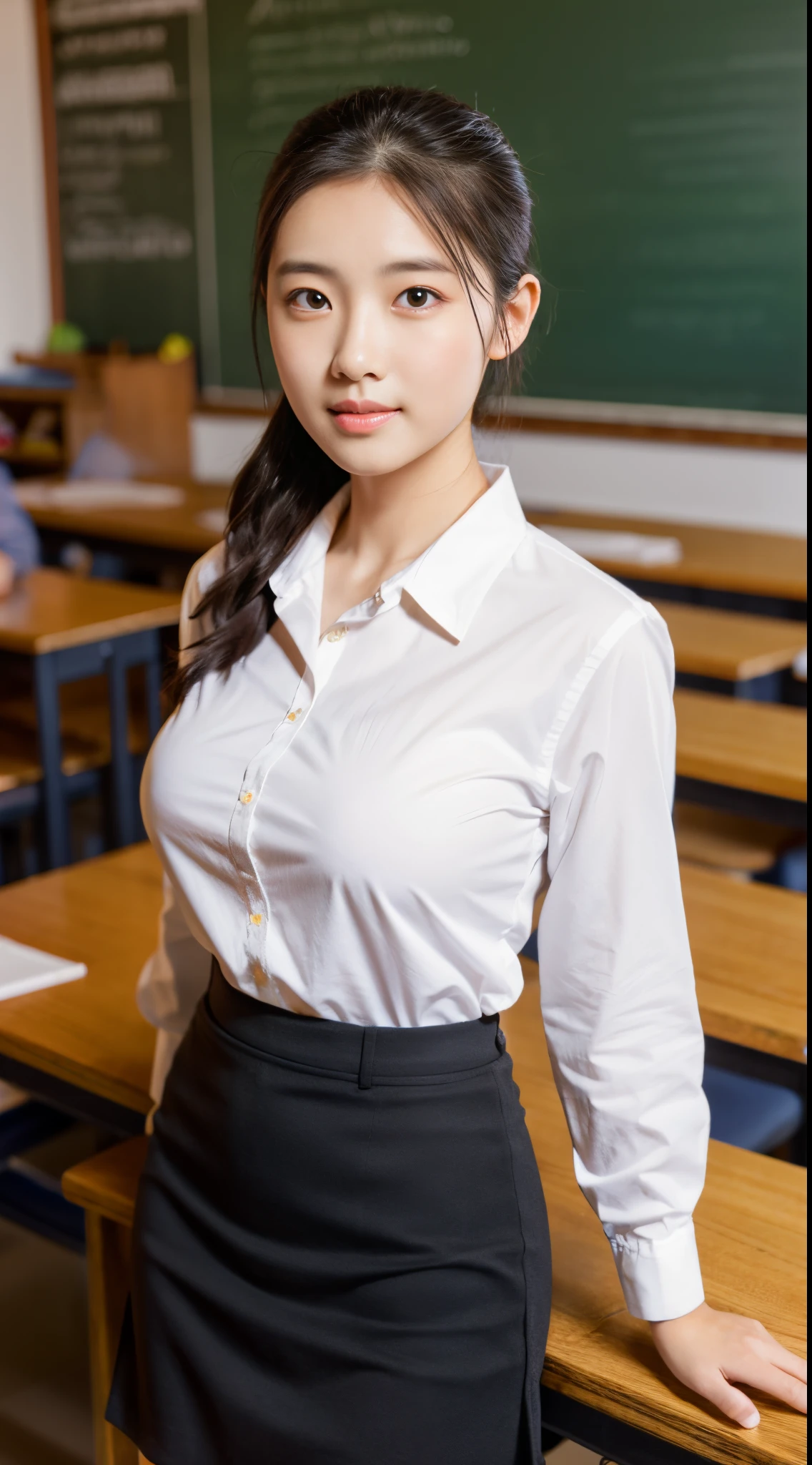 1womanl、(Super beautiful)、(beauitful face:1.5)、40 years、(Clear pubic contours),(spreads her legs)、(I'm showing my panties:1.1)、(pink panties)、makeup, In a black suit, (a miniskirt:1.2)、Sitting on a chair in a classroom in elementary school、Chalkboard background,Being in a school classroom,Romantic sunset,Looking at the camera,The most beautiful faces in Japan,adultlike face,gently smiling,Smile,,Faces close,Staring at this,Brown glittery hair,Very Longhair,straight haired,Breasts are big,super-fine,beautiful hairl,High School Classroom,Perfectly recreate the interior of the classroom,Transparent photos,Detailed High School Classroom Background,The most beautiful faces in Japan,Evening Classroom,softlighting,Romantic sunset,large full breasts,Beautiful sunset,View here,Perfect fingers,face perfect,细致背景,Fair skin,Crystal clear white skin,Perfect fingers,细致背景,top-quality,The ultra -The high-definition,Perfect Anatomy,high-definition RAW color photography,professional photograpy, Very delicate, Extremely detailed,finely detail, Huge file size,Top image quality,8K,Award-Winning Works,masutepiece,Professional filming