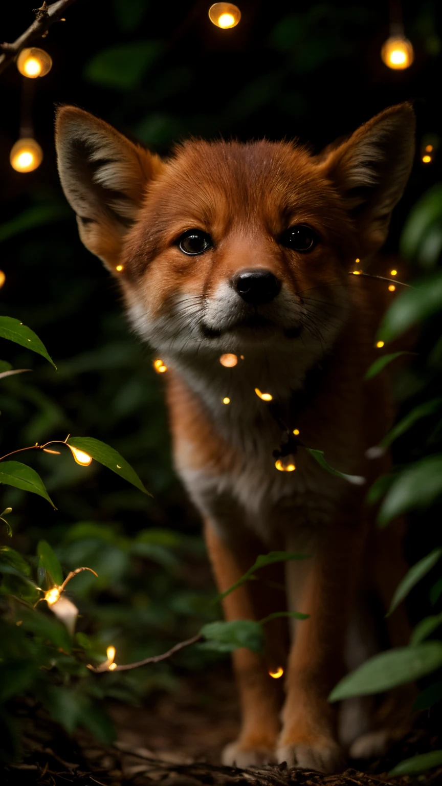 真实感, Realism,Fox, tmasterpiece, Brad Jongsan walks in the jungle (Night of the Fireflies), (higly detailed: 1 1), rough face, natural skin, hiquality, NSFW, pretty eyes, (Detailed face and eyes), (s face: 1 2), tumult, Complementary, real-photo, ..PSD, Lightweight Film Photography, sharp-focus, contrast lighting, Detail Skin, high resolution 8k, Crazy detailing, Realistic, professional photo of a, 8K UHD, dslr, soft light,  hiquality, film grains, Fujifilm XT3