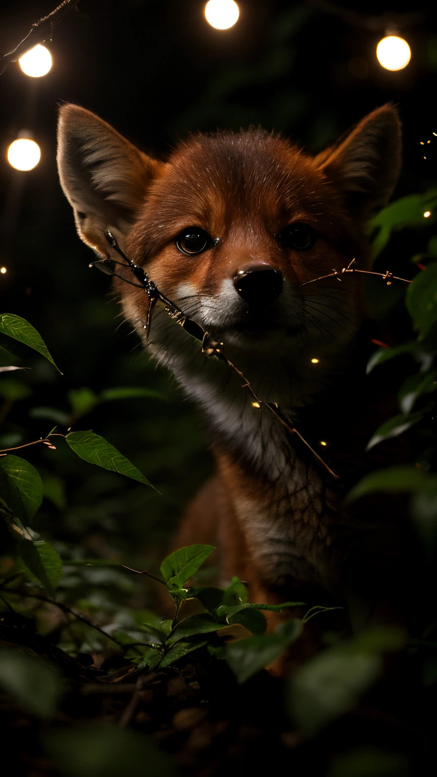 真实感, Realism, Fox, tmasterpiece, Brad Jongsan walks in the jungle (Night of the Fireflies), (higly detailed: 1 1), rough face, natural skin, hiquality, NSFW, pretty eyes, (Detailed face and eyes), (s face: 1 2), tumult, Complementary, real-photo, ..PSD, Lightweight Film Photography, sharp-focus, contrast lighting, Detail Skin, high resolution 8k, Crazy detailing, Realistic, professional photo of a, 8K UHD, dslr, soft light,  hiquality, film grains, Fujifilm XT3